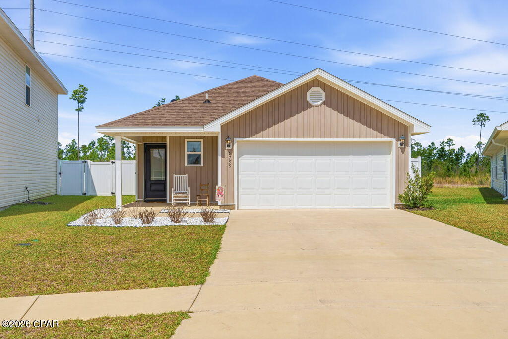 Tucked away on a quiet cul-de-sac, this 2024-built home featuring the sought-after Jamison floor plan offers modern living with thoughtful design and incredible community amenities.

From the moment you walk in, you'll notice the beautiful textured walls in the entry and kitchen, adding depth and character that make this home feel warm and inviting. The open layout creates a natural flow between the living spaces, making it perfect for both everyday living and entertaining. Natural light fills the home, giving the space a bright and comfortable atmosphere.

The kitchen sits at the heart of the home, ideal for gathering with family, hosting friends, or enjoying a quiet morning coffee. The Jamison floor plan is known for its functional layout that balances open living with comfortable private spaces.

Beyond the home itself, the community amenities truly set this neighborhood apart. Residents enjoy access to two resort-style pools, pickleball courts, basketball courts, a fitness center, sidewalks throughout the neighborhood, water fountains along walking paths, and two beautiful parks -- perfect for relaxing, staying active, or spending time with family and neighbors.

Conveniently located near Tyndall Air Force Base, shopping, dining, and just a short drive to the Gulf Coast's stunning beaches, this home offers both comfort and lifestyle.

If you've been searching for newer construction with character, great amenities, and a peaceful cul-de-sac location, 6755 Atkins Road is one you won't want to miss.