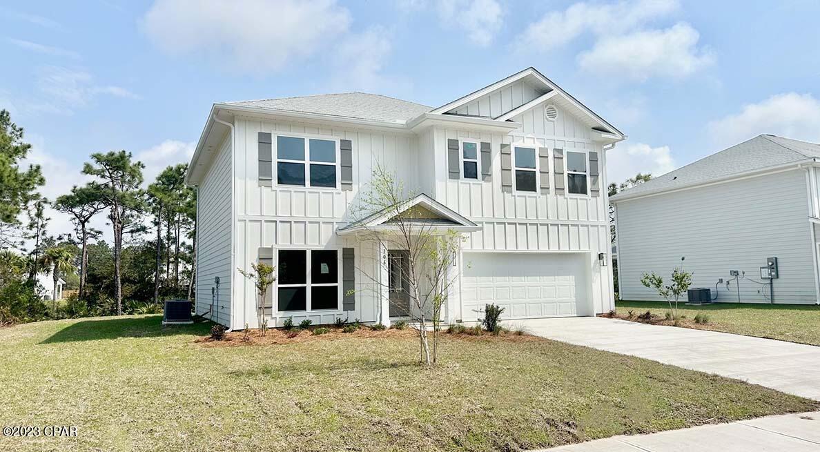 Tierra Verde is located on the desirable south side of Highway 98, providing easy access to shops, restaurants, a short drive to the beach and is 4.3
Miles to Naval Surface Warfare Center and 20 miles to Tyndall Airforce base. The ''Carol'' plan features a spacious back porch, Hardie siding, 9' ceilings on the first floor 8ft on the 2nd floor, EVP flooring, Ivory shaker style cabinetry in the kitchen and bathrooms, quartz countertops, and a modern tile shower. This energy efficient home offers ''Home is Connected'' Smart Home package, DEAKO switches, 1-year builder warranty and 10-year structural warranty.