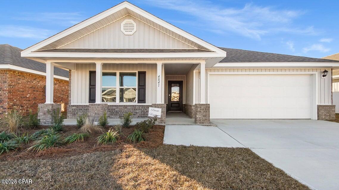 One story 4 bedroom, 2 bath, 2-car garage & HUGE covered back porch. IRRIGATION SYSTEM & FENCED IN BACKYARD.

Split floorplan with a 2nd bath located between two of the 4 bedrooms. VINYL FLOORING THROUGHOUT THE WHOLE HOME-NO CARPET. Master bathroom features a long vanity with two sinks and 5ft walk in shower. TWO walk in closets in master suite. 

Additional features include full home REME air purification system, recessed lighting in the kitchen, family room & master bedroom. Ceiling fans in all bedrooms and family room with light kits. Home comes with Refrigerator, Stove, Dishwasher, microwave, and blinds. Equipped with SMART home technology that allows you to control lighting, AC, garage door opener and much more. Home will come with quarterly pest control and AC service every 6 months.

Highly sought after master planned community of Liberty. This neighborhood is located just 13 miles from Tyndall Air Force Base & only 30 minutes to Mexico Beach & Panama City Beach. 

COMMUNITY AMENITIES:
* Clubhouse 
* Full gym
* 2 pools
* Kids splash pad
* Kids Playroom
* Card room
* Barbeque Grills
* Lighted Pickle Ball Court
* Lighted Basketball Court

HOME IS BEING RENTED UNFURNISHED