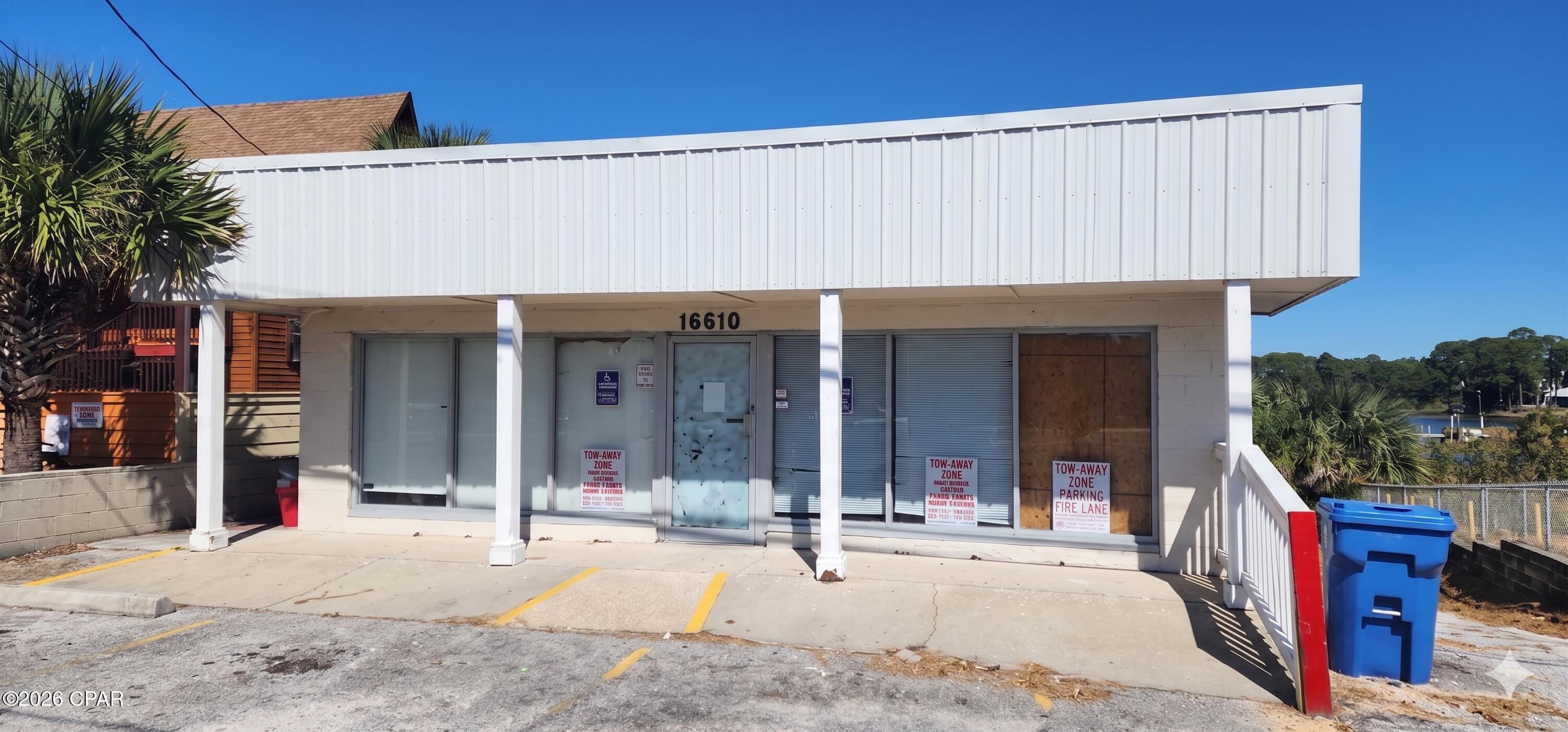 Zoned Commercial High Intensity. This location is prime with 50 ft of Front Beach Road frontage and just west of Pier Park and East of Hwy 79. Building is vacant.