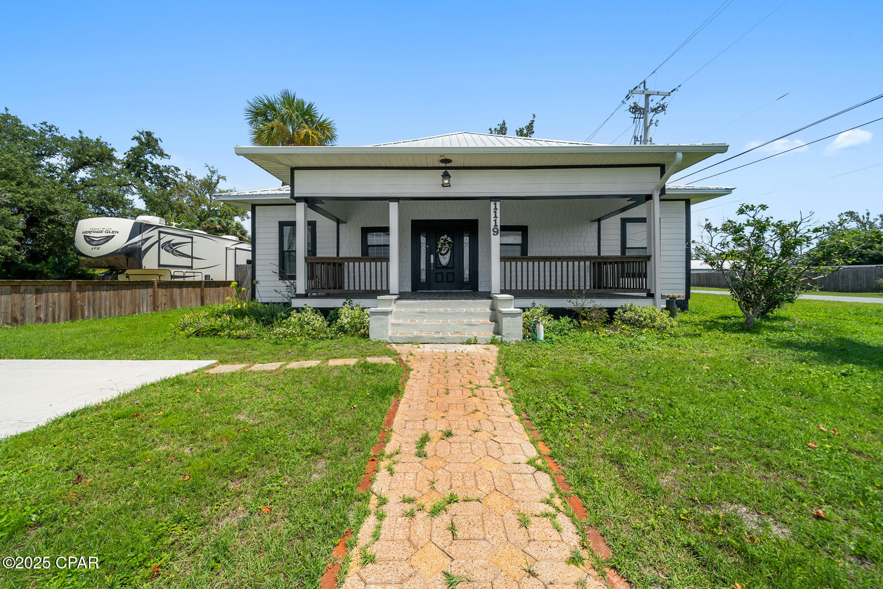 CURRENTLY UNDER CONTRACT, SELLER WILL CONSIDER BACKUP OFFERS. All the charm of a Historical Home and Convenience of a Modern Home! Beautifully remodeled home in the heart of Lynn Haven. This home is close to all the amenities, the beach, boat ramps, and beautiful parks.You can access many of these amenities by golf cart!! Inside you will find beautiful coffered ceilings, LVP flooring and quartz countertops. The master suite offers a large walk-in closet and room for a sitting area.