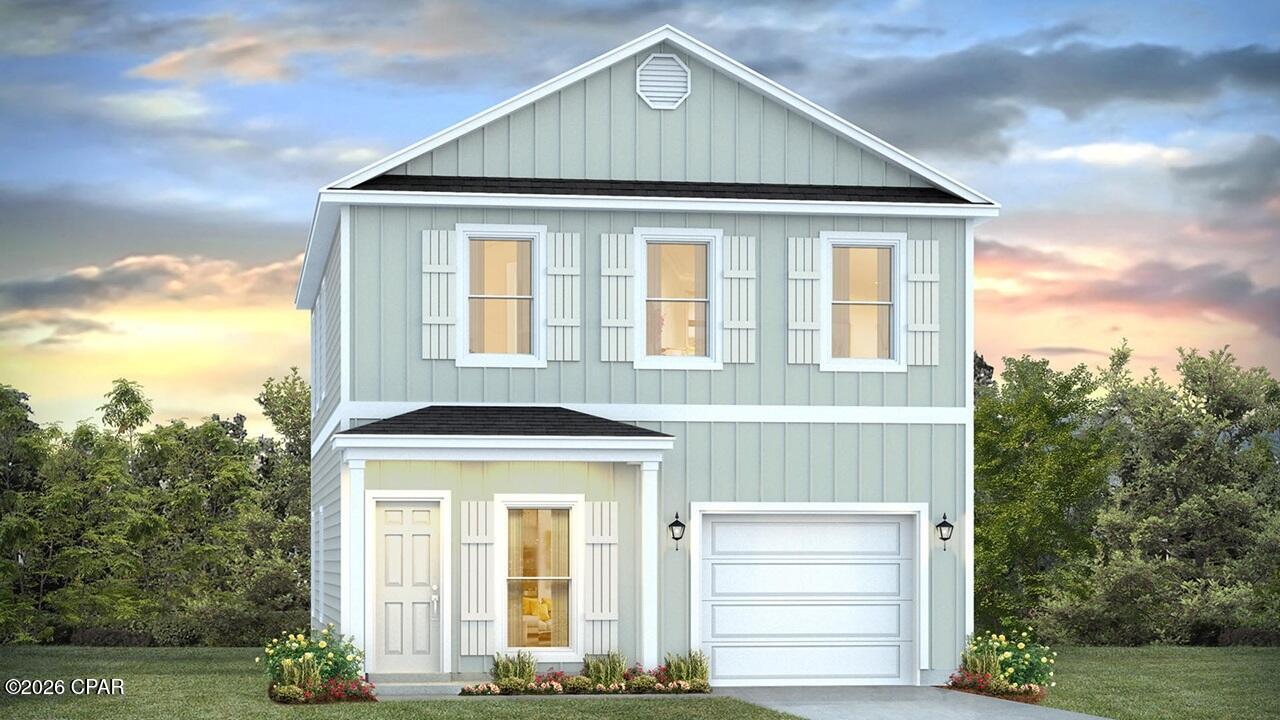 Welcome to 3551 Cottage Cove Lane at Sanctuary Beach in Panama City Beach, Florida. This pre-construction homesite offers the opportunity to secure new construction prior to groundbreaking. This property backs up to a wooded preserve and will be developed with the Norfolk floorplan and built to current design standards and specifications. Buyers may have the ability to personalize select finishes depending on the stage of construction. Estimated completion timelines and build details available upon request.

This home features an entry way with stairs leading to the second level bedrooms and a hall leading to the spacious downstairs living area. The foyer offers a coat closet and garage access just off the entry and a powder room. As you enter the open living area you will find an open kitchen with peninsula bar and space for bar seating. The dining area is spacious and looks over to the living area. The main living area serves as the heart of the home, as all bedrooms are on the second level. EVP flooring is throughout the main level in all common and wet area while each bedroom has carpet. White cabinetry is complemented by the quartz countertops, and the kitchen has an appliance package that includes a stove, microwave and dishwasher.

The stairs located off the foyer lead to a second level landing and hall with all bedrooms and a laundry area. The primary bedroom is located just off the landing and overlooks the back of the home. This space is the perfect retreat and has a large closet and private ensuite bathroom with a large soak tub and separate shower as well as a dual sink vanity.

Leaving the primary bedroom, you will find two additional bedrooms that feature a Jack and Jill bathroom with separate single sink vanities and a shower tub combination. The additional bedrooms are spacious and feature large closets for storage.