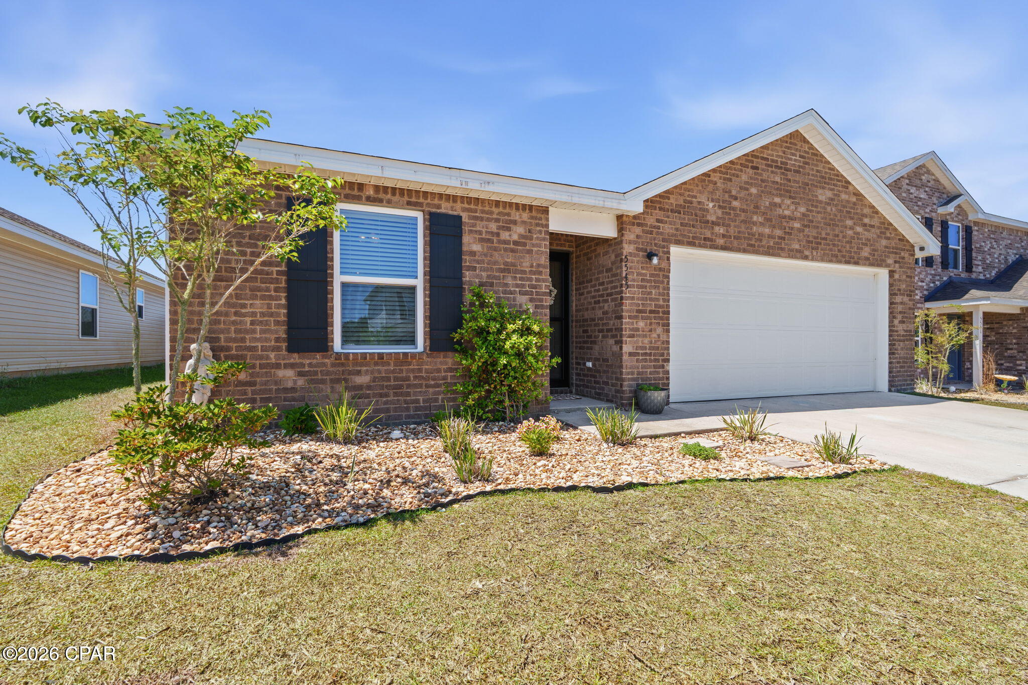 Motivated Sellers! 1Year Home Warranty included! 
From the moment you step inside, you'll notice the upgraded flooring that adds both style and durability--perfect for real life, not just showings. This easy flow kitchen features granite counters as do both bathrooms. The layout offers a comfortable flow with plenty of space for everyday living and entertaining. Outside is where this home really starts showing off, an extended covered patio complete with pull-down shades gives you a year-round hangout spot, whether you're hosting a BBQ or just hiding from that Florida sun. The fully fenced, oversized backyard is ready for pets, play, or even that future pool you keep thinking about. Front brick and A 2-car garage rounds things out with plenty of room for parking and storage. Location-wise, it's hard to beat. You're just a quick 5-minute drive from Majette Park and H.G. Harders Park--both offering a wide range of FREE amenities like fishing ponds, walking trails, sports fields, Frisbee golf, playgrounds, and open green space to actually enjoy living in your neighborhood.
Bonus points: a transferable termite bond is already in place, and the original survey is available--saving time, money, and a few headaches.If you've been waiting for something solid, functional, and move-in ready with a backyard you'll actually use, this one checks the boxes.