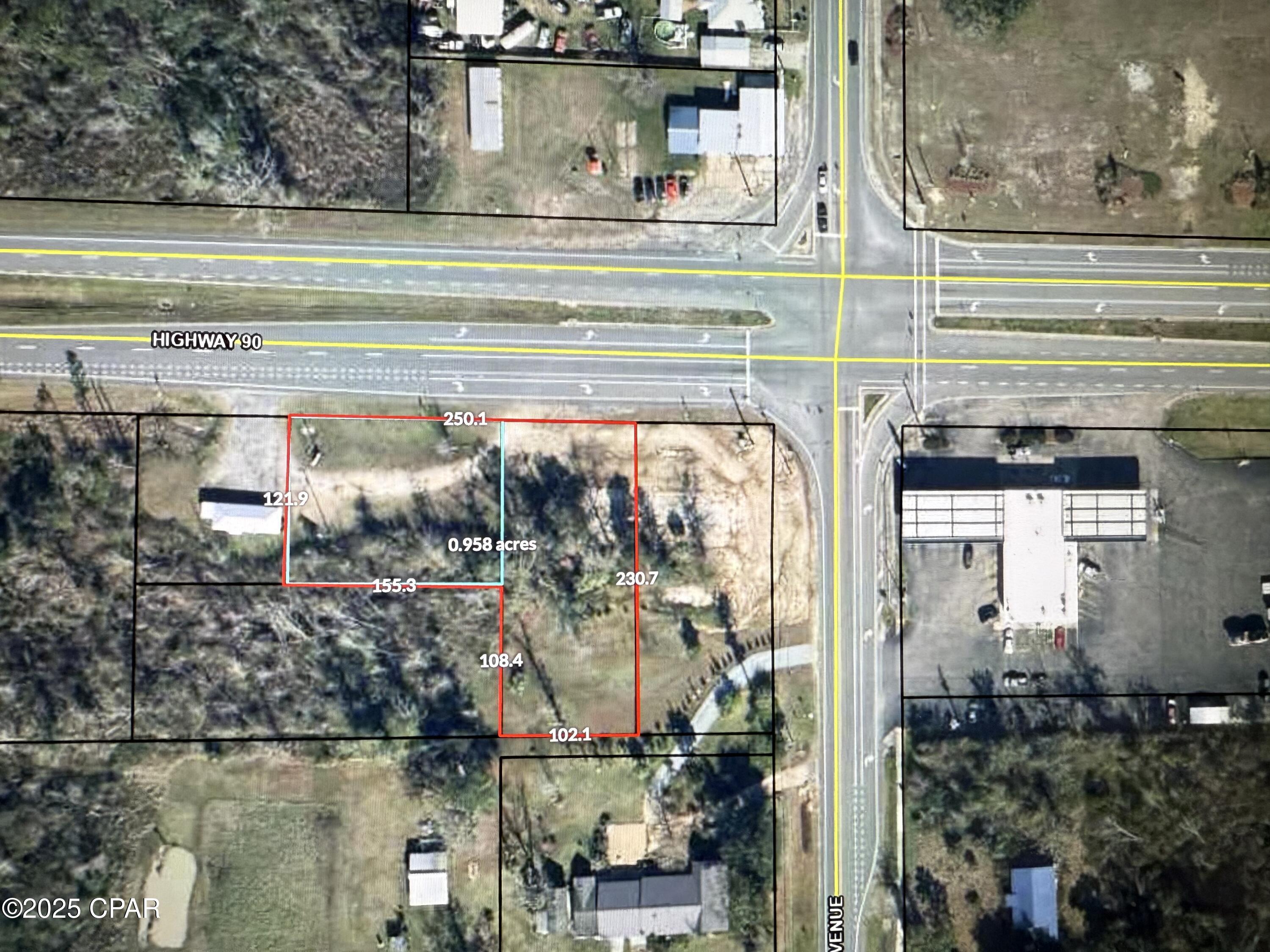 Prime Commercial Lot on Major Highway In Grand Ridge, FL. Discover an exceptional opportunity to establish or expand your business with this high-visibility, buildable commercial lot situated on a major intersection in the heart of Grand Ridge. Offering nearly one acre of versatile space and an impressive 250 feet of road frontage on busy Highway 90, this property provides unmatched exposure and accessibility for any commercial venture.  The lot features an existing concrete slab, along with city water and sewer hookups, making site preparation easier and more cost-effective. With ample parking already in place and an ISO Rating 5, you can look forward to attractive insurance rates that benefit any future operations.  Whether you're envisioning a storefront, restaurant, farmers market, or another business concept, this property delivers the visibility, convenience, and infrastructure needed to make it a success.  Take a drive by and walk the property today to explore everything this promising parcel has to offer!