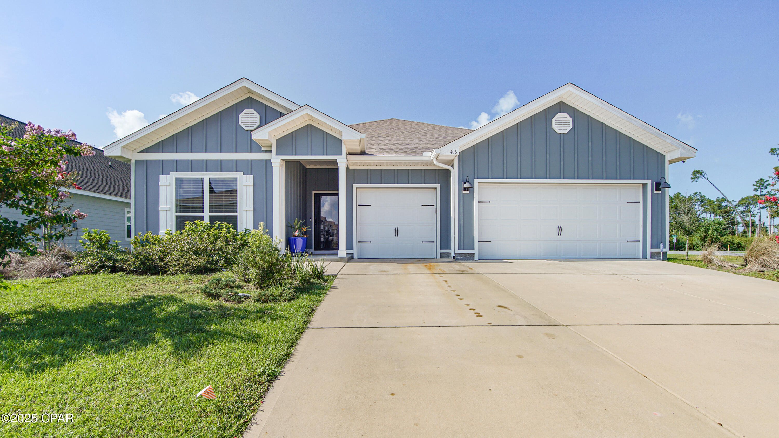 Back on the market at no fault of the seller. Bring an offer. 
🏡 SELLER PAID 1-YEAR HOME WARRANTY + RARE 4.25% ASSUMABLE LOAN!

Discover exceptional value in Bridge Harbor with this spacious one-story Camden model offering over 2,800 sq ft of beautifully designed living space on a premium corner lot.

This highly sought-after 4BR/3.5BA split floor plan features soaring 10' tray ceilings, luxury vinyl plank flooring, and bright open-concept living perfect for both everyday comfort and entertaining.

The chef-inspired kitchen is the heart of the home, complete with:
✔ Oversized granite island
✔ Stainless steel appliances
✔ Walk-in pantry
✔ Water filtration system

The private owner's suite offers a relaxing retreat with a garden tub, separate shower, and oversized walk-in closet, while a separate guest suite provides ideal privacy for visitors or multigenerational living.

Step outside to enjoy the screened lanai and fenced backyard with storage shed -- perfect for relaxing evenings, pets, or weekend gatherings.

Additional highlights include:
✨ 3-car garage
✨ Smart home technology
✨ Security system
✨ Prime corner lot

Located just minutes from Tyndall AFB, Panama City Beach, and Mexico Beach, residents of Bridge Harbor enjoy resort-style amenities including a massive community pool, fire pit, BBQ area, and bay access.

This home combines space, style, location, and an assumable low-interest loan opportunity that's hard to find in today's market!