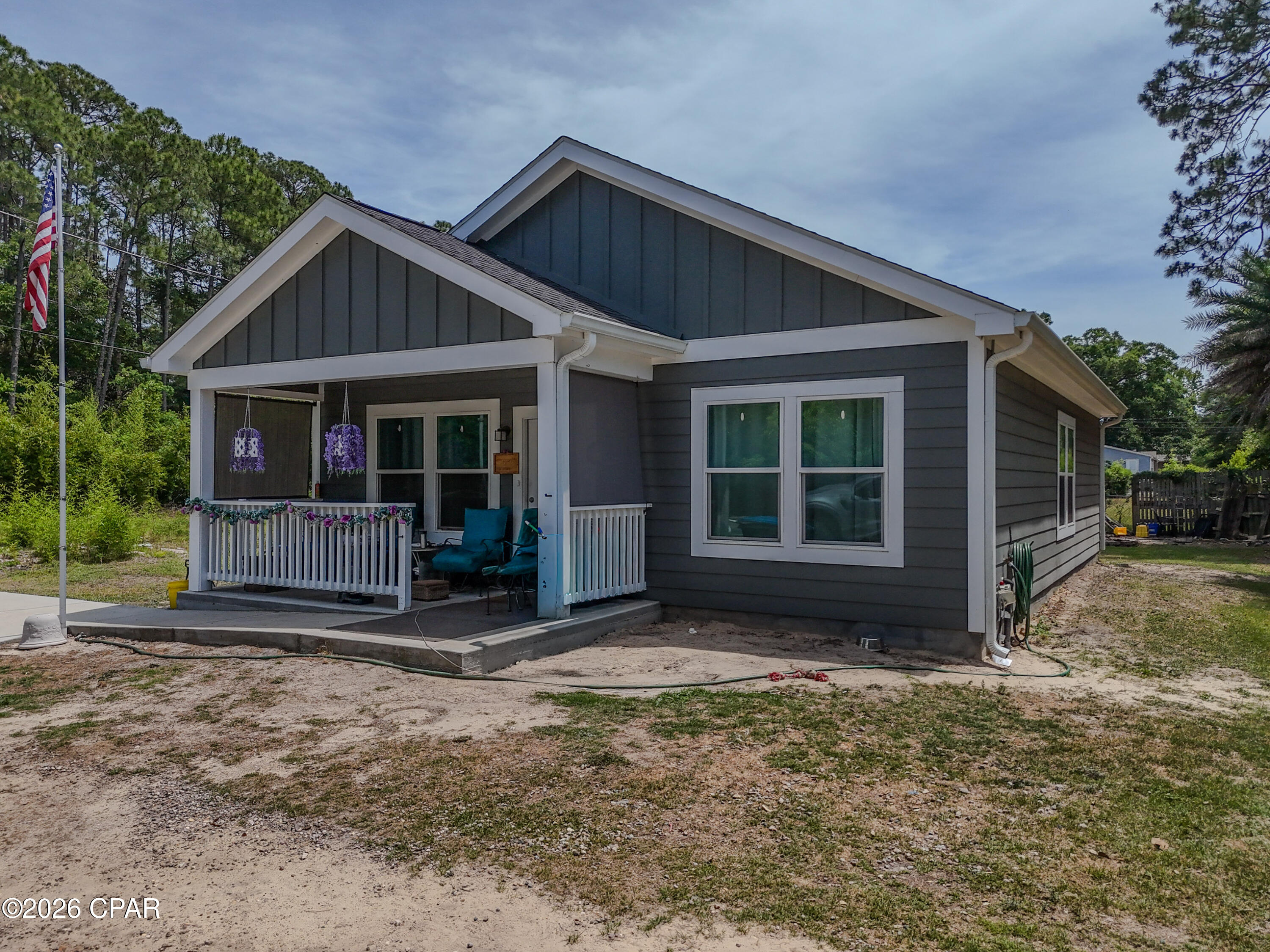 OPEN HOUSE 2 - 4 PM  SUNDAY, JUNE 7TH


Contemporary coastal living in the heart of Panama City Beach.  Beautifully designed and practical 2 bedroom, 2 bath home with NO HOA restrictions.    This home features durable hardie plank siding, luxury vinyl plank flooring throughout, storm windows and ADA compliant accessibility features including wide doorways and an open concept layout.    Built by Rebuild Northwest Florida in 2023 with quality materials and energy efficiency in mind  (Gold Star AC/heating system).
Also included are two utility sheds with plenty of storage for tools, hobbies or workshop.   Excellent location near the Navy Base and a five minute drive to our beautiful beaches.  Make an appointment to see this home today!
