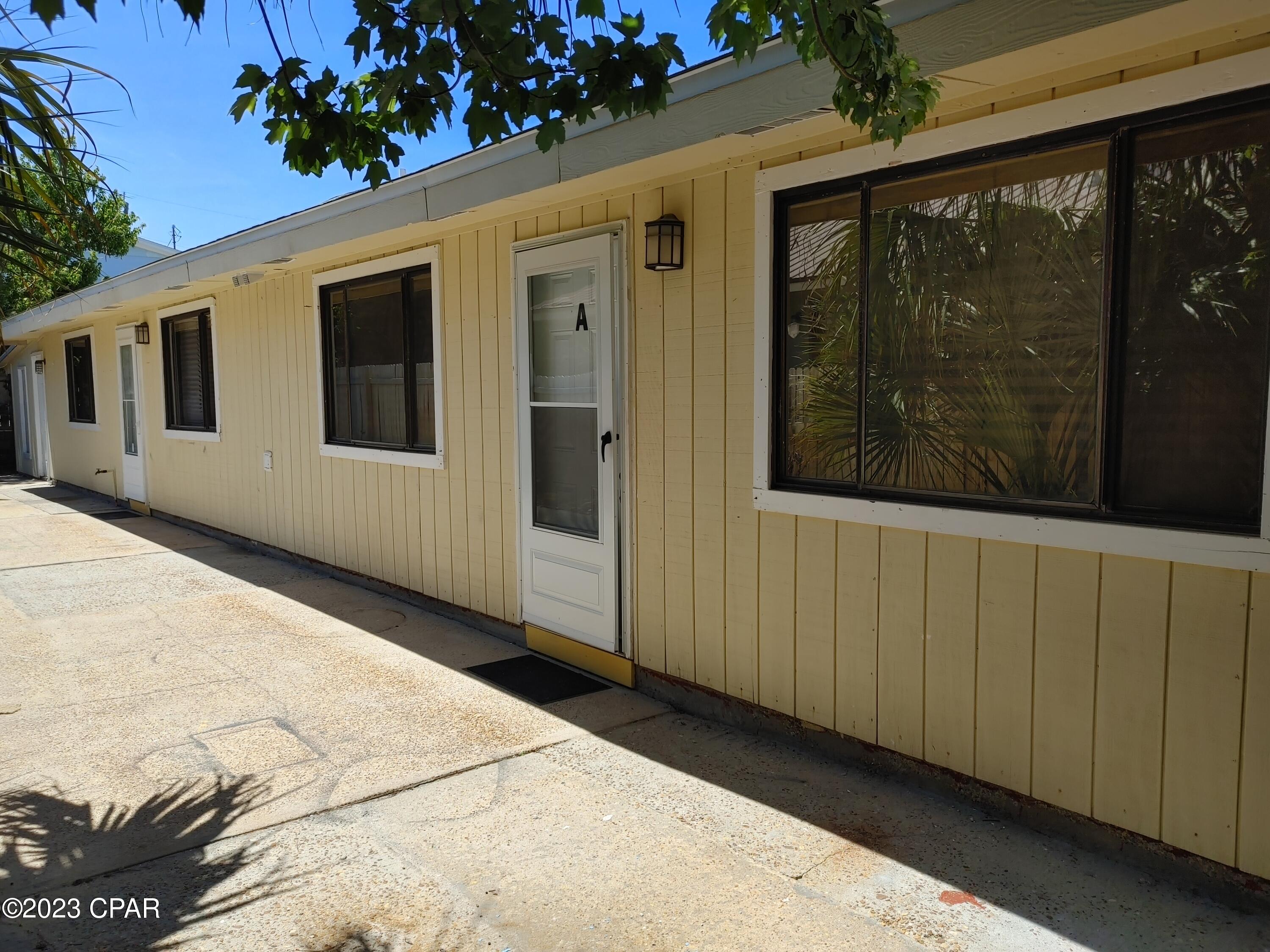 Unit ''B'' a 3 bedroom, 1 bath freshly painted with newer shower/tub, vanity, newer kitchen cabinets.  Unfurnished. Lease and application required