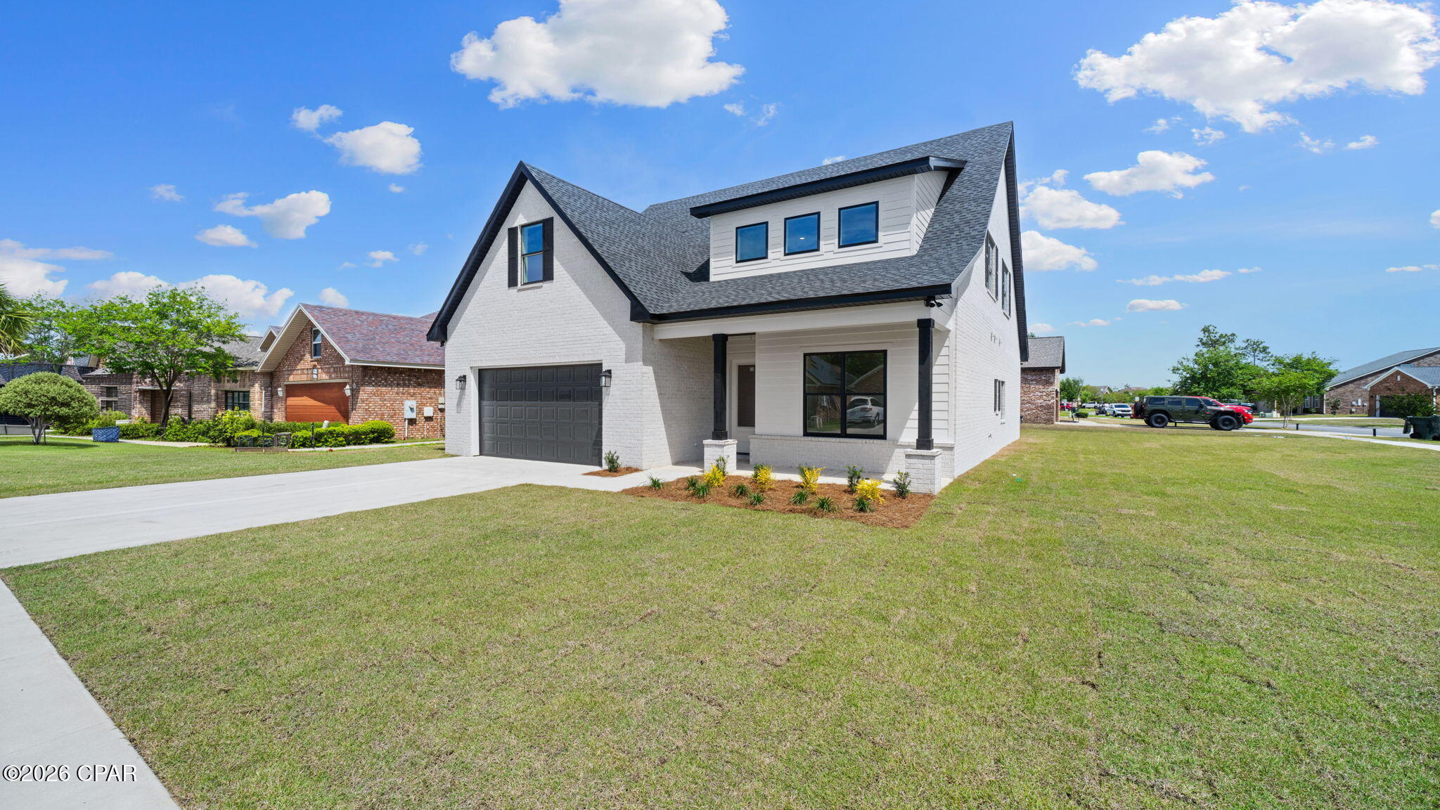 CURRENTLY UNDER CONTRACT, SELLER ACCEPTING BACKUP OFFERS. New Construction nestled in a well- established,  highly sought after neighborhood. Redefine living in Hawks landing in this 5 bedroom, 3 and half bath brick home. The home blends modern design and comfort with timeless style. When walking or driving through this tranquil neighborhood, you will see that this home truly stands out while leaving a lasting impression.
Experience elevated living in this stunning white brick estate, gracefully positioned within the prestigious Hawks Landing community. Designed with both sophistication and comfort in mind, this 5-bedroom, 3.5-bathroom residence offers an exceptional blend of modern elegance and everyday functionality.
From the moment you enter, you're welcomed by a seamless open-concept design, 10 foot ceilings with 8 foot door ways. The living room and kitchen flow effortlessly--creating a refined space ideal for intimate gatherings, upscale entertaining, family and friends meeting or calm relaxing evenings. There is a large open room on the second floor as well, just incase you want a space for multiple events.

Signature Features:
Expansive open living area with designer finishes
Sleek luxury vinyl plank flooring throughout
Chef-inspired kitchen featuring a  42 inch gas range
Spacious upstairs entertainment loft / game room
Thoughtfully designed Jack-and-Jill bath for added convenience
Generously sized bedrooms offering comfort and privacy
Covered outdoor patio--perfect for relaxing evenings or curated hosting
Attached two-car garage
Large corner lot
Situated in a highly sought-after, tranquil, Hawks Landing, residents enjoy close proximity to premier schools, shopping, and dining. A lifestyle that is both peaceful and connected.