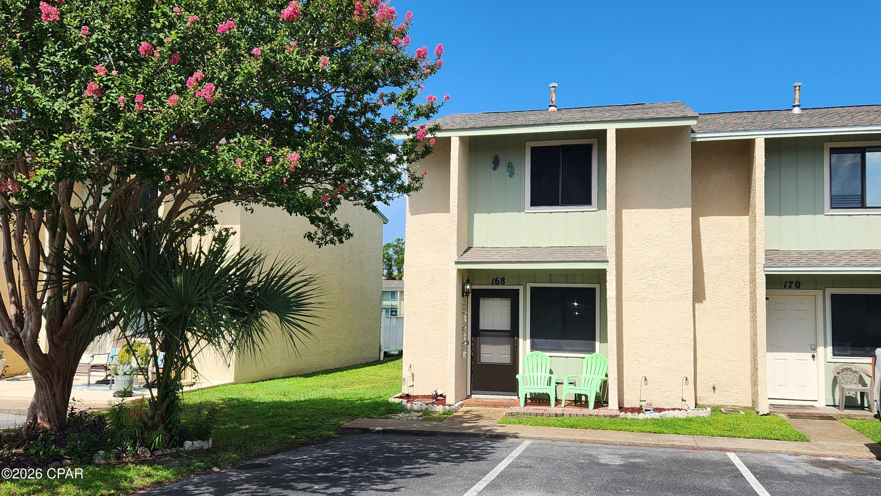 LOCATION is the best part of this townhome in Gulf Highlands Beach Resort- backing up to an open recreation area and just down the sidewalk from The World's Most Beautiful Beaches. This unit comes fully furnished and has a rental history that ensures abundant income to help offset your cost of ownership. Gulf Highlands offers all the amenities necessary to have a complete vacation experience without leaving the resort including 11 pools, a beachside clubhouse with a restaurant and a pool right on the sand, pickleball, tennis, mini-golf, shuffleboard, playgrounds, workout room, and so much more! Come take a tour today or call your favorite real estate agent for additional information.
