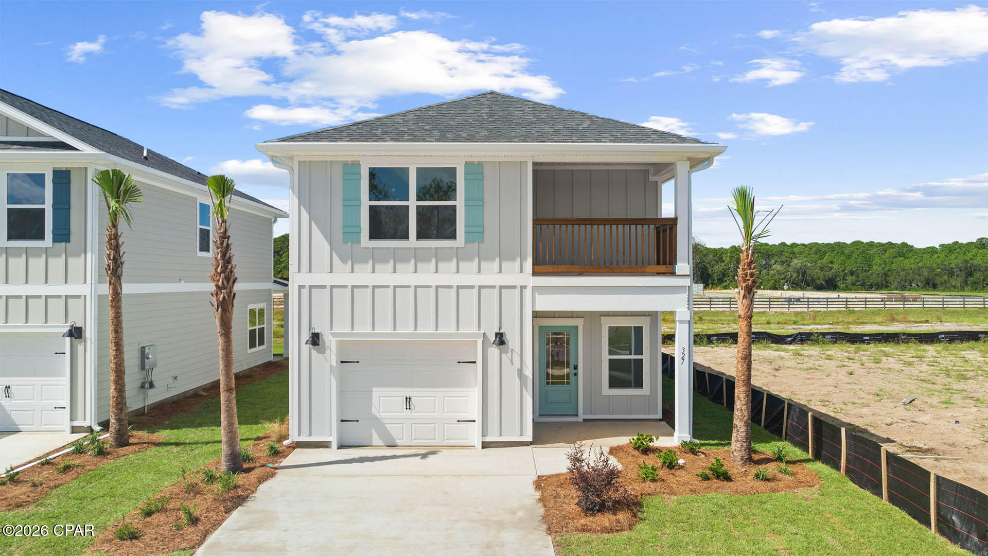 Welcome to the Monroe, a new home floor plan located at Windmark Beach in Port Saint Joe, Florida. This floor plan features two stories with three bedrooms and two and a half bathrooms. The exterior of this home features a covered front porch on the main level and a covered balcony on the second level just off the primary bedroom. Both have waterviews of two charming ponds in the front and back of the home. Entering the foyer, you are greeted with an open entry that leads to the grand living space with open concept design. The kitchen is open to the dining and living areas features a peninsula bar with space for seating. There is an appointed dining area that is surrounded with windows allowing for an abundance of natural light to filter through. Traditional 9' ceilings grace the living area which opens to the covered back porch where you can spend your mornings and evenings enjoying your coffee or beverage. The main level serves as the heart of the home with plenty of space and a powder room located just off the entry. The stairs leading to the second level are accessible from the living area and lead to all three bedrooms. As you reach the second level you are met with a landing with laundry area and shared bathroom. Two bedrooms are located at the back of the home and have spacious closets. The Primary bedroom is located overlooking the front lawn and has a private ensuite bathroom. Two large closets are in the primary bedroom and offer plenty of space for your wardrobe needs. The primary bathroom has the feel of a private oasis with a large soak tub and a separate shower. The dual sink vanity offers lower cabinetry for storage. Enjoy a quiet evening with a charming water view on your covered balcony located off the primary bedroom. Contact us today to learn more about the Monroe, your next home at WindMark Beach!
