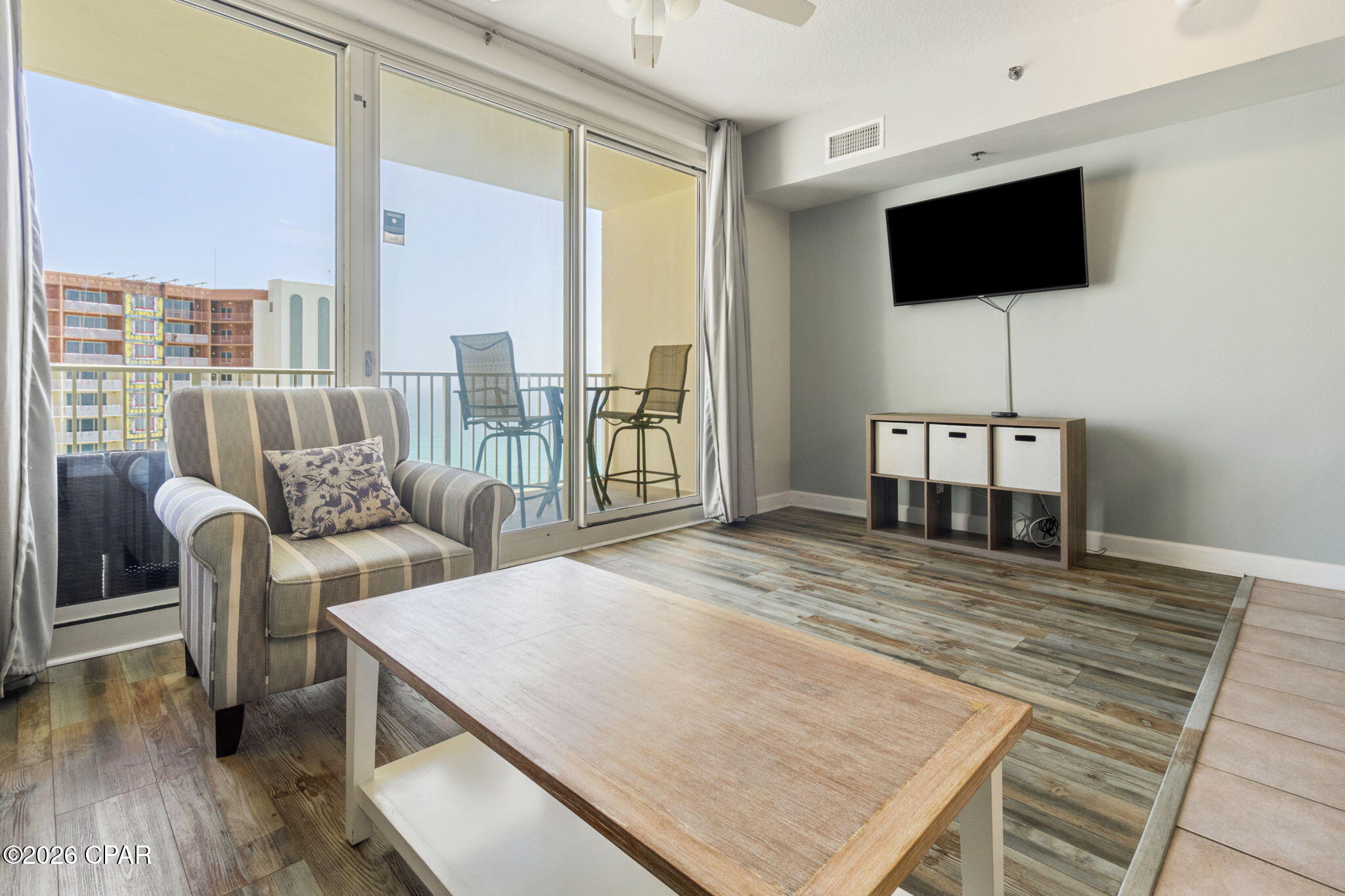 Priced at $299,000 and including a $10,000 credit for an update allowance, this Shores of Panama condominium is a high-yield candidate for investors or those seeking a turnkey secondary property. The floor plan includes 1 bedroom, 2 bathrooms, and a bonus bunk alcove, providing flexible sleeping arrangements. A key advantage of this listing is the inclusion of deeded parking on the 10th floor and immediate proximity to building infrastructure for easy tenant turnover. The complex is distinguished by its comprehensive amenity package, including a 14,000 sq. ft. lagoon pool, indoor heated swimming pool, and fitness facilities, all situated directly on the sugar-white sands of Panama City Beach. Strategically priced and move-in ready, this unit is prepared for immediate acquisition.
