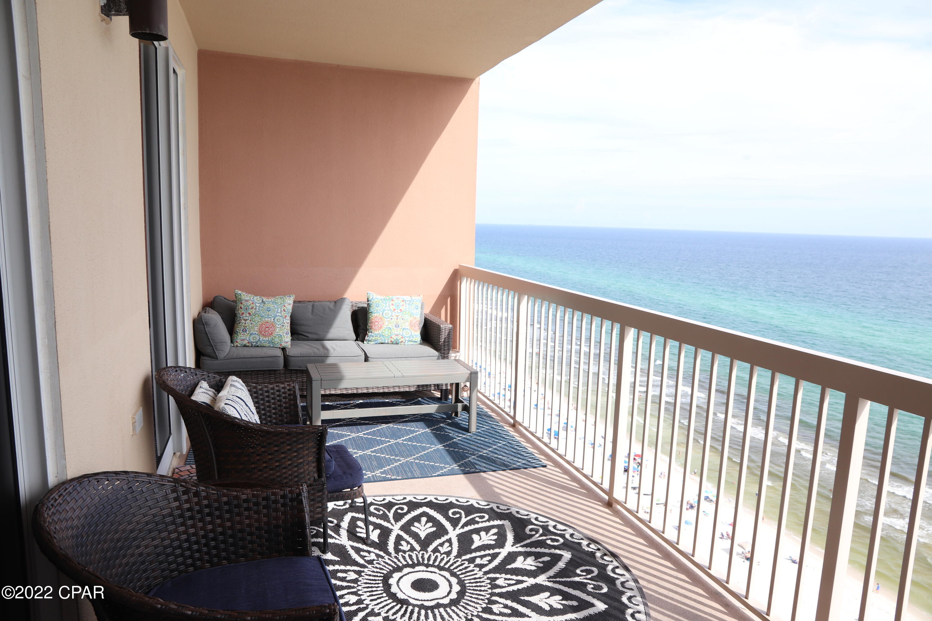 CURRENTLY UNDER CONTRACT, SELLER WILL CONSIDER BACKUP OFFERS..... ALL TILE THROUGHOUT. 2BD PLUS BUNKROOM. This condo feels like a 3BD. Master Bedroom is gulf-front. Large balcony. Tons of outdoor living. 2 owners closets (one in kitchen area has an owner's refrigerator. One in master bedroom has rolling stainless shelving unit. Stainless Steel appliances in kitchen. Wainscoting on most of the walls. Tons of owner usage and still a great rental history.