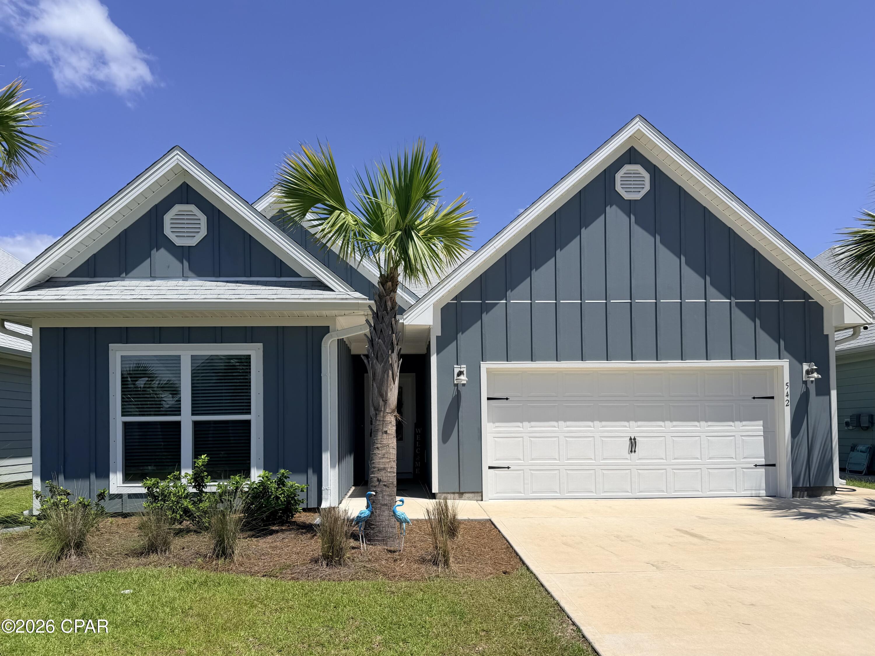 Welcome to 542 Vermilion Circle, where coastal elegance meets investment opportunity in the highly desirable WindMark Beach community--one of Gulf County's premier destinations along Florida's breathtaking Forgotten Coast.

Whether you're searching for a full-time residence, the perfect beach retreat, or a proven income-producing investment, this beautifully furnished home checks every box. Simply bring your toothbrush and start enjoying the relaxed coastal lifestyle you've been dreaming about.

Nestled within a master-planned, golf cart-friendly community, you'll be just moments from the sugar-white beaches and sparkling waters of St. Joseph Bay. WindMark Beach was thoughtfully designed for an active outdoor lifestyle, offering miles of scenic walking and biking trails, elevated boardwalks to the beach, nature paths, expansive green spaces, and inviting neighborhoods where neighbors quickly become friends.

Residents enjoy exceptional amenities, including two resort-style pools (one heated), stunning bay views, an amphitheater, Village Green gathering spaces, and convenient beach access. The vibrant Village Center offers everything you need just a golf cart ride away, including boutique shopping, local cafés, Bruno's Pizza, The Sunrise Cafe, a fitness center (membership required), and other everyday conveniences that make living here feel like a permanent vacation.

Inside, this thoughtfully designed home offers comfortable, versatile living spaces filled with coastal charm and is being sold fully furnished, making it completely move-in or rental ready.

For investors, the numbers are just as impressive. The property generated approximately $31,000 in gross rental revenue from March through September 2025 and already has rental bookings in place through the third week of August 2026, providing immediate income potential for the next owner.
As an added bonus, the Seller has requested HOA approval to install drought-tolerant privacy hedges along the rear of the property, offering the potential for enhanced backyard privacy while complementing the community's attractive coastal landscape.

Whether you're spending your mornings on the beach, afternoons by the pool, evenings exploring the Village Center, or simply relaxing in your own coastal retreat, this home offers the very best of Florida waterfront living.

Opportunities like this don't come along often. Schedule your private showing today and discover why so many people are choosing to call WindMark Beach home.

Buyer should verify all measurements if important. Taxes are specific to the Seller and may vary. If the property is used as a short-term rental, an additional community fee of $1,200 per year applies.
