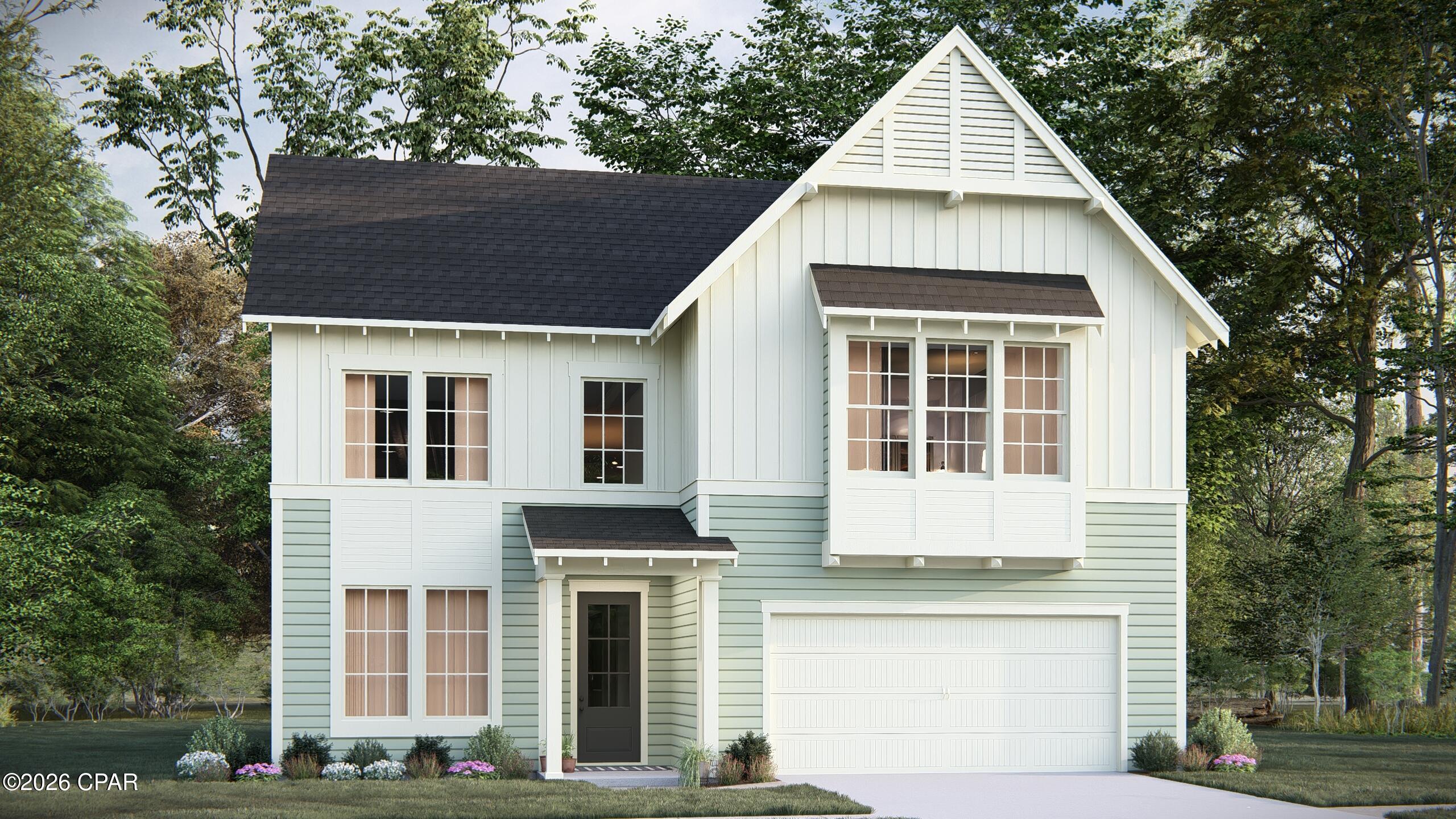 The Azalea plan built by Harris Doyle Homes is now offered in Breakfast Point East! This spacious home offers 4 bedrooms plus a loft (optional 5th bedroom with 4th full bath) and formal dining room. In addition to the indoor living space, there is a large outdoor lanai. The main level primary suite features a large tile-to-ceiling shower, dual vanity, and walk-in closet. The open island kitchen has a large island for casual dining, or you can entertain elegantly in the adjacent dining room. New home plans built by Harris Doyle Homes start in the $430,000s in Breakfast Point East!