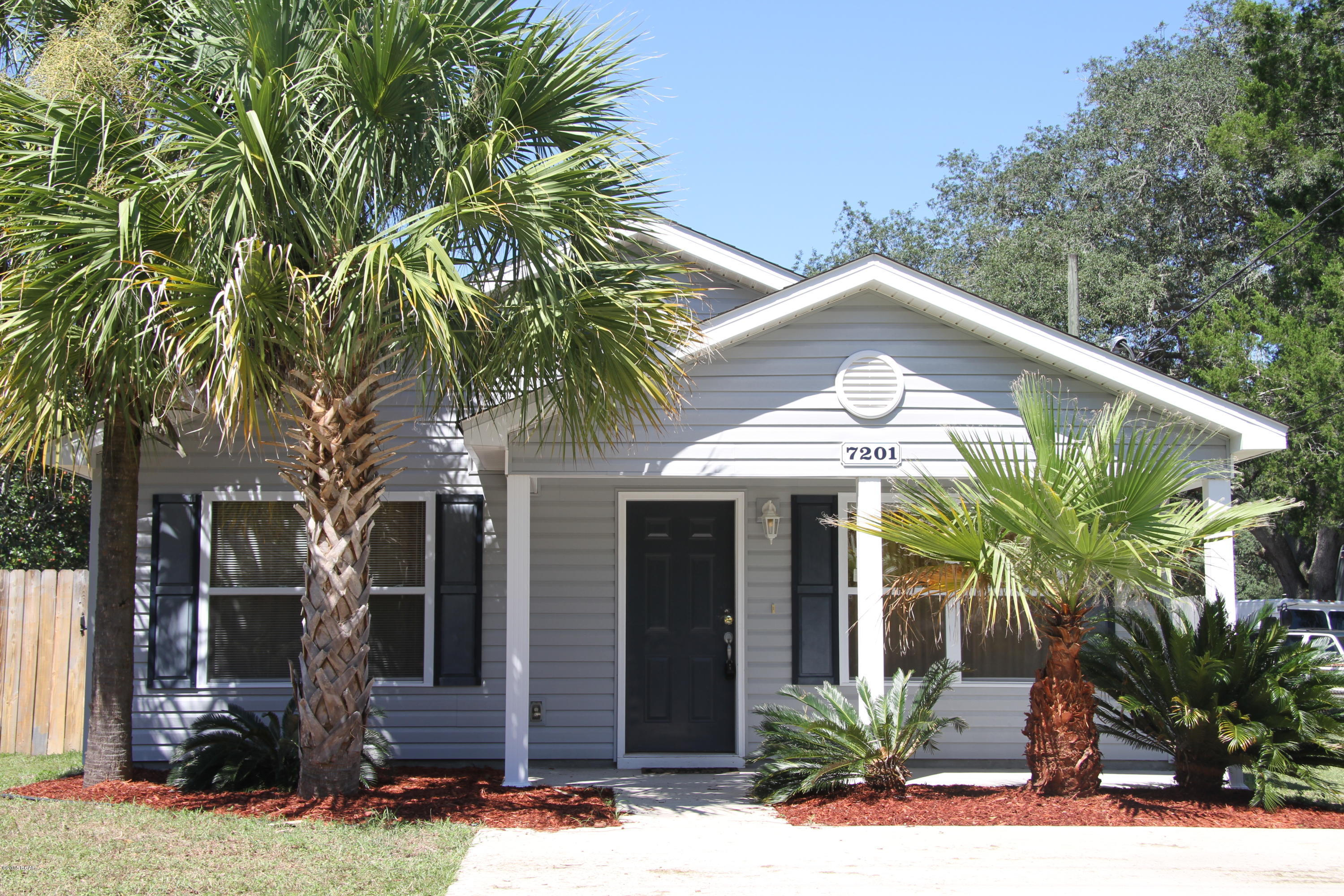 You're gonna love this house!  Located in a nice little neighborhood near Tyndall AFB and the business district of Callaway, this home makes a perfect starter home or investment property. With a kitchen fully equipped with stainless appliances, and freshly painted interior, you really can just move in!  This home offers three bedrooms, two baths, and a HUGE fenced back yard where you will have plenty of room to play, whether with pets or children!  The nicely landscaped home includes typical Florida palm-trees too.  Don't take too long to come see this nice home, it's positioned to sell quickly!  Close to a public boat ramp, and this home's address is eligible for USDA Rural Financing!