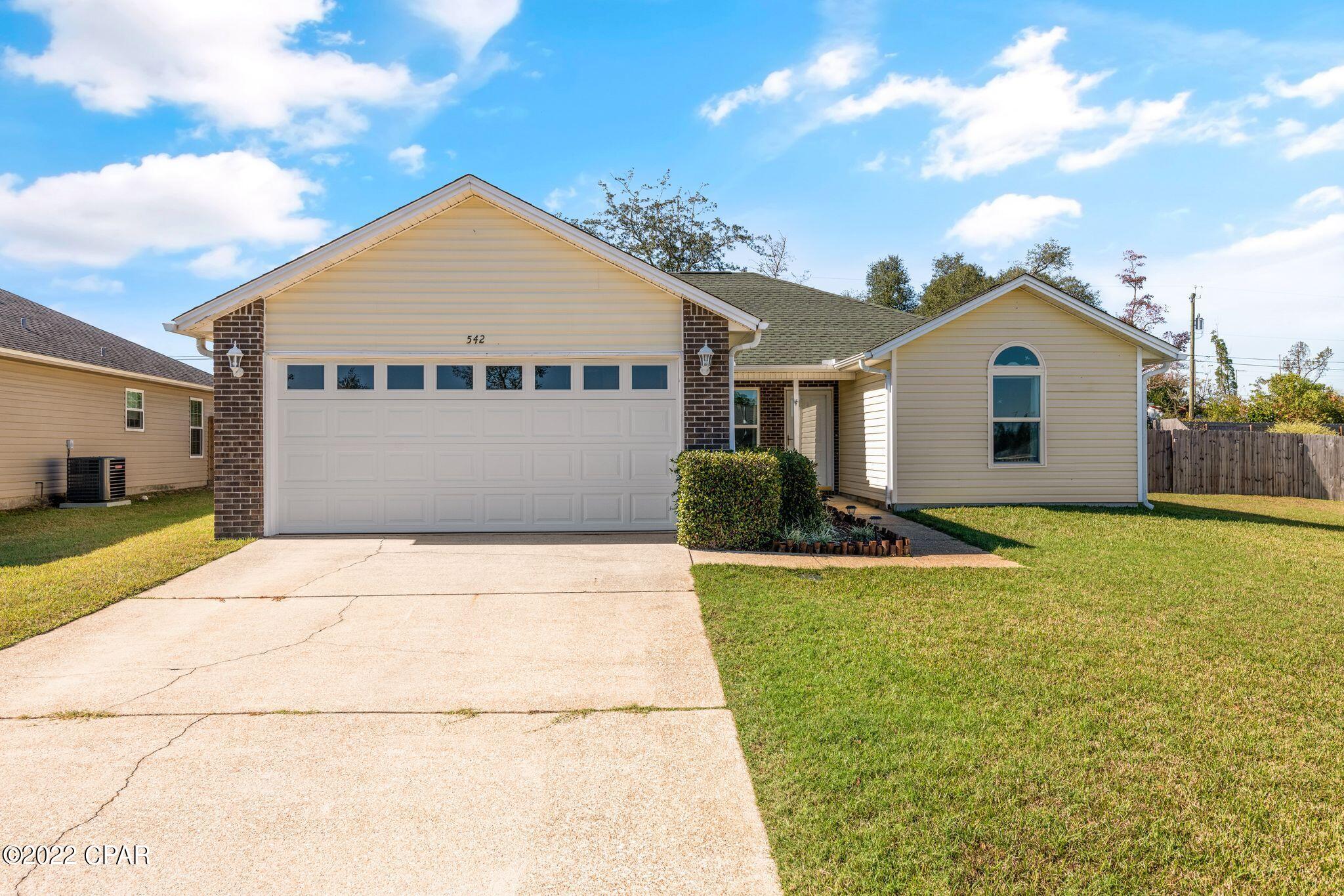**CURRENTLY UNDER CONTRACT, SELLER WILL CONSIDER BACK UP OFFERS** 3bd, 2ba home in the Shadow Bay community. Just minutes to Tyndall AFB, downtown Panama City and about 20 minutes to Panama City Beach. Updates include: 2022 Rheem HVAC, 2022 washer and dryer, newer windows, completely fenced in backyard with 2 gates, one is a double gate that can accommodate bringing an RV or boat through. The screened in back porch is perfect for enjoying your morning coffee, afternoon lunch, or a bug free dinner/evening relaxing in privacy. The backyard metal shed can easily be converted into a separate office and the lighted pergola comes with a cover. The irrigation system is on its own well for an inexpensive water bill. All information is approximate and should be verified by buyers if important