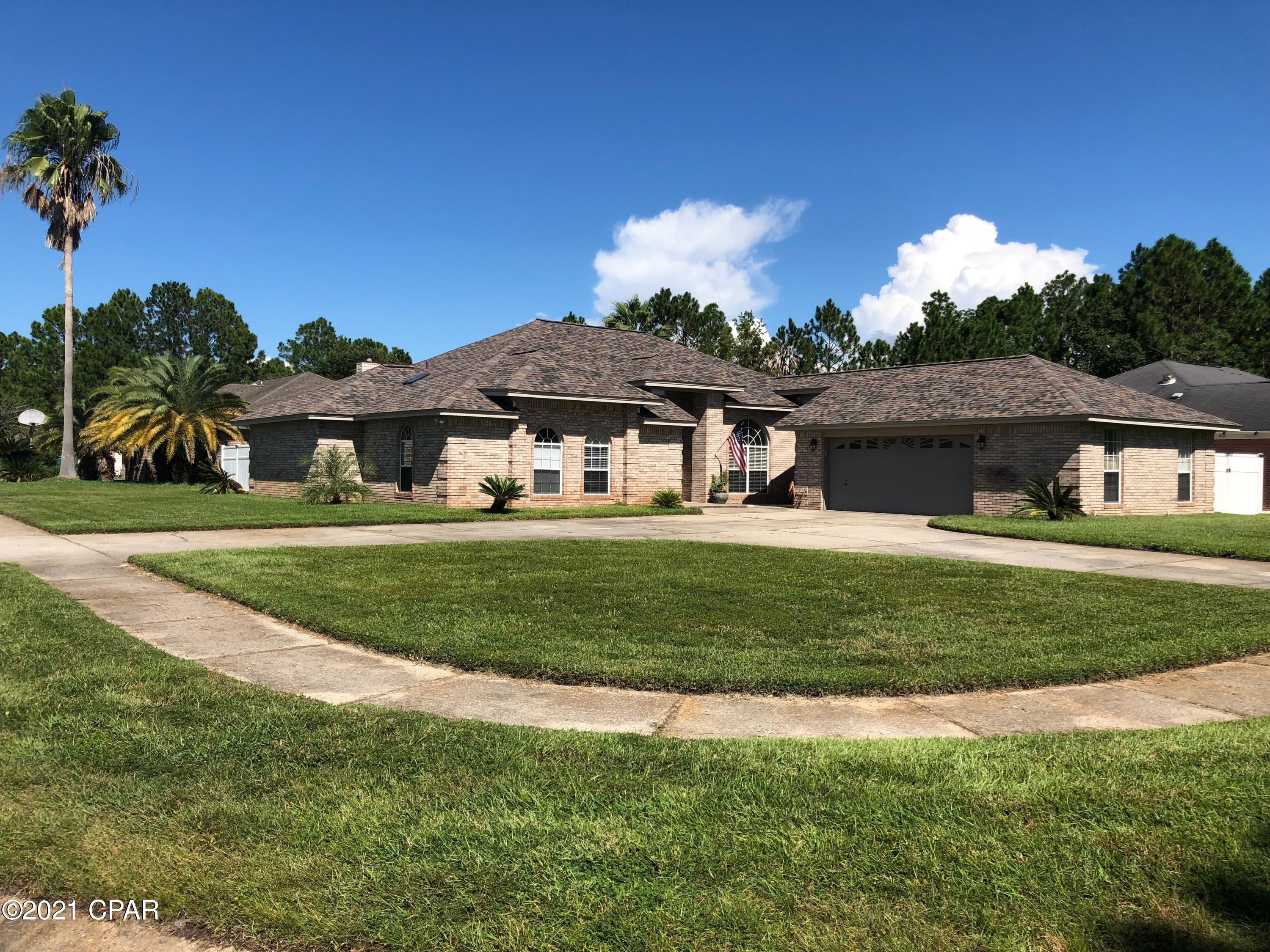 *1/2 off deposit for active military*



Fully bricked, custom home located just 10 minutes from Tyndall AFB. This beautiful home is located in quiet Callaway Point and situated on a corner lot with a large circular driveway and oversized 2.5-car garage. The kitchen features granite countertops, stainless steel appliances, and an eat-in kitchen with bay windows. The large master bedroom features a sitting area, access to back patio, double sink vanity, and a very spacious walk-in closet. 2nd master bedroom features attached full bathroom and walk-in closet. Additional features include a gas fireplace in the living room and several new skylights in all 3 full bathrooms and laundry room offer natural light throughout the home. The backyard is fully fenced and includes a covered patio.



 *Gas stove, fireplace, hot water heater, and heating*

*All pets are part of the application process and subject to the homeowner's approval*
