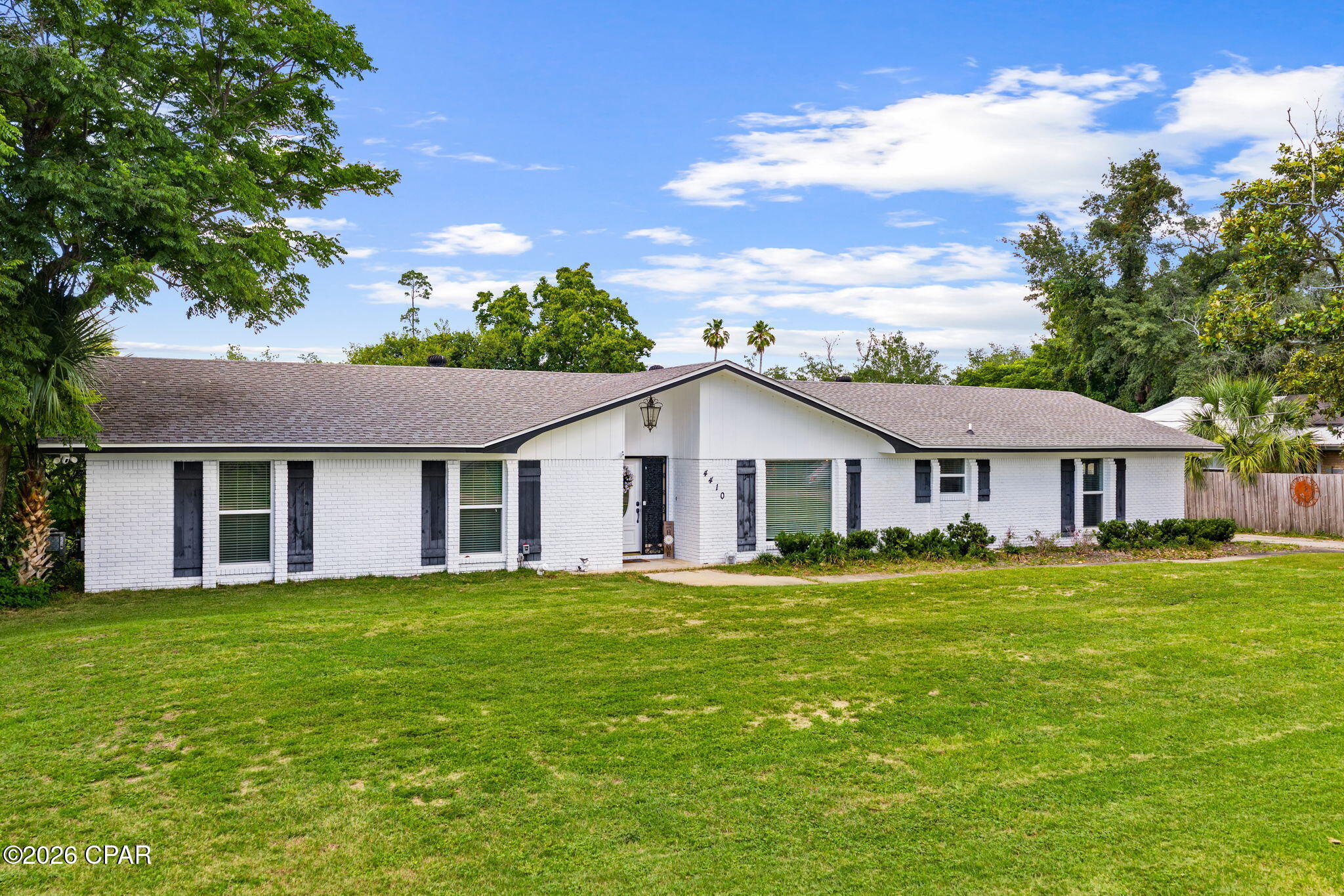 RARE OPPORTUNITY WITH A SEPARATE GUEST HOUSE / ADU!

4410 Fletcher Street offers a unique setup with a 4-bedroom, 3-bath main home plus an approximately 400-square-foot guest house / ADU with its own private entrance..ideal for multi-generational living, guests, or rental income potential.

The ranch-style main residence offers approximately 2,502 square feet, a dedicated office, laundry room, spacious living areas, and a large kitchen with abundant cabinet, pantry, and counter space. The updated white brick exterior adds timeless curb appeal.

Major updates include a brand-new HVAC system, septic and lift station replaced approximately two years ago, and a roof installed in 2019.

Additional features include an attached 2-car garage, detached garage, storage shed, county limits location, and NO HOA.

If you've been searching for extra space, flexibility, and income potential all in one property, this is a rare opportunity you won't want to miss.

Buyer to verify all measurements and information deemed important.