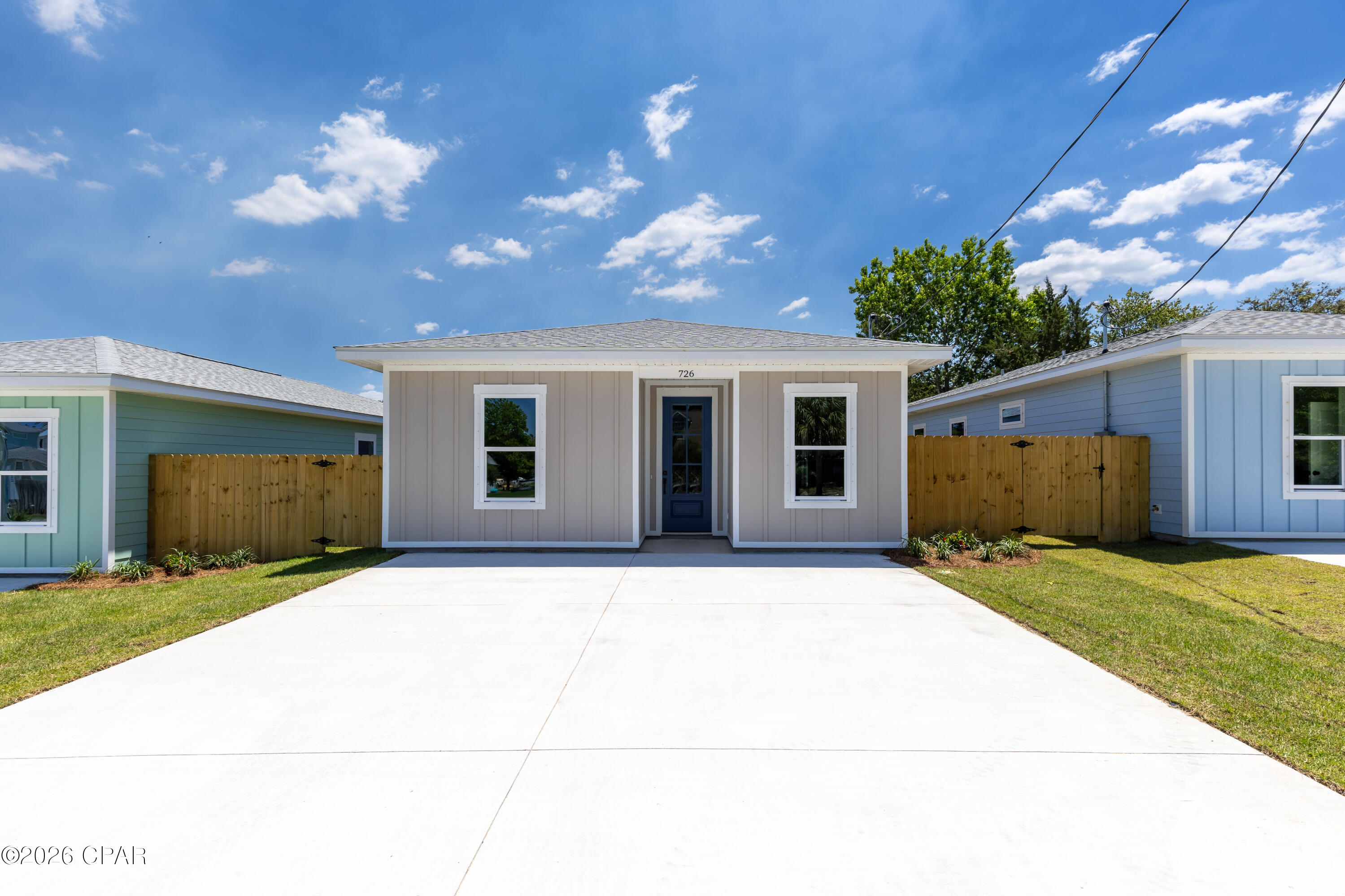 NEW CONSTRUCTION 2026 | 
High-Quality Build in a Prime Location Near 30A!

NO HOA FEES | SHORT- TERM RENTAL ALLOWED |  
Estimated gross rental income potential of up to $70,000 annually.

This beautifully designed 3-bedroom, 2-bathroom home offers the perfect combination of comfort, style, and investment potential. Whether you're searching for a primary residence, vacation getaway, or income-producing property, this home is a rare opportunity in one of Panama City Beach's fastest-growing areas.

The open-concept layout features 9-foot ceilings, plenty of natural light, a spacious living area, and a modern kitchen with brand-new stainless steel appliances and upscale finishes. Each bedroom includes tray ceilings and built-in closets, while the bathrooms showcase sleek modern finishes, stylish mirrors, and a tiled glass shower for an elevated look.

The home also features a dedicated laundry room with washer and dryer hookups. The 40-foot driveway provides parking for up to 4 vehicles. The fully fenced backyard includes a private well and an already installed sprinkler system for easy landscape maintenance year-round. The oversized backyard also offers the potential to add a pool or create additional outdoor living space. There is also an opportunity to extend the backyard if desired, as additional land behind the fence may be utilized for even more outdoor space and future possibilities.

Located in a quiet neighborhood just minutes from beach access, Inlet Beach, Rosemary Beach, and the popular dining, shopping, and entertainment along 30A.

High-quality construction, excellent rental potential, and an unbeatable location make this property a standout opportunity. 
SCHEDULE YOUR SHOWING TODAY !
