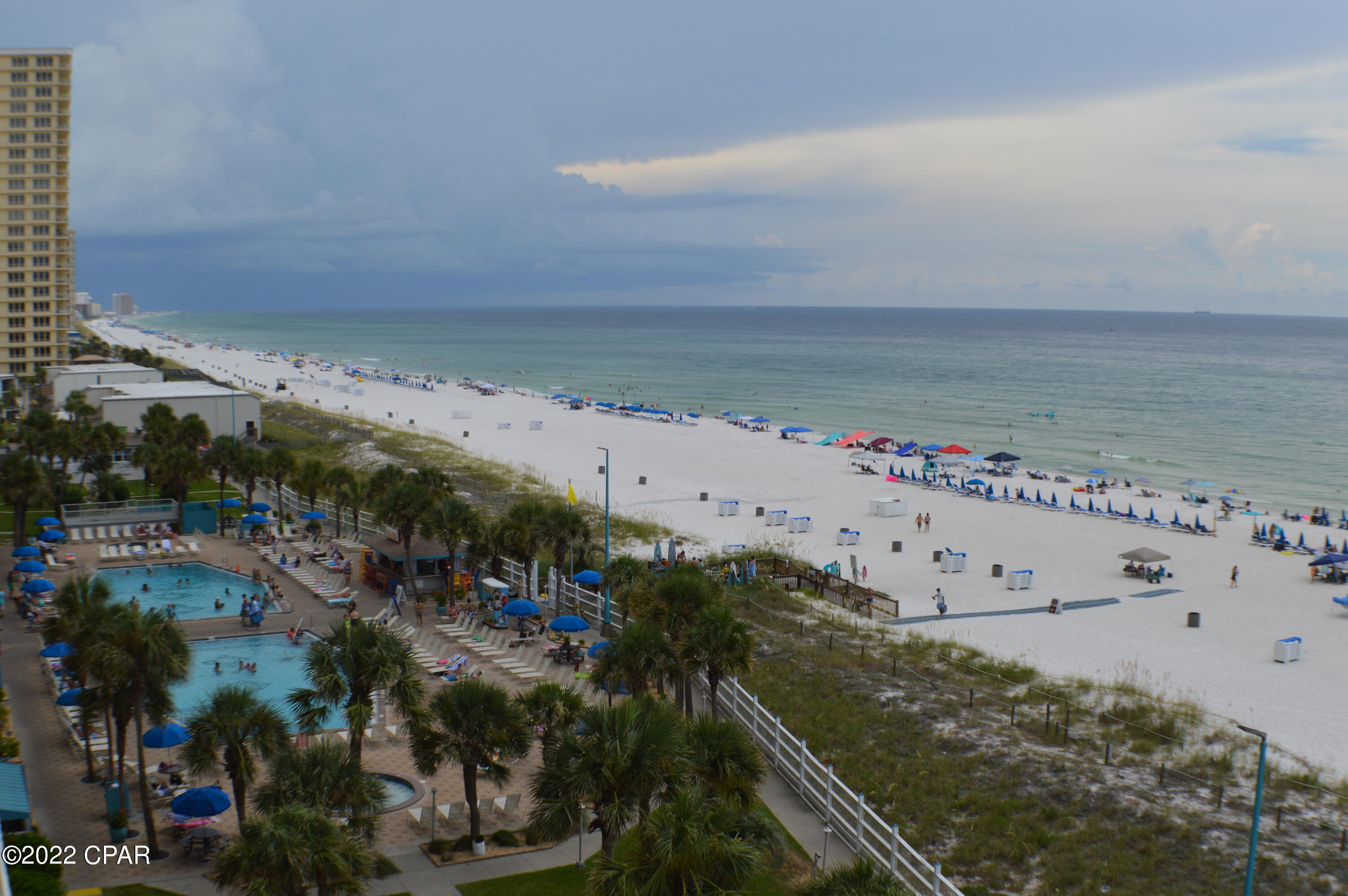 The ONLY 2/2 corner unit on the market in this highly sought-after Summit Condo!!!!  This stylish and modern vacation rental is located at the perfect location central to Panama City Beach, FLORIDA!!  Come enjoy the World's Most Beautiful and Sugary Sandy Beaches on the planet.  The Summit has all the luxuries available so you'll find yourself completely spoiled while here and never want to leave.  You may make it your forever home but if placed on rental program, this investment has the potential to generate north of $60K annually.  End unit has the awesome sunrise views but the most magnificent sunset views you'll ever see.  Don't miss out because this model is a rarity.
