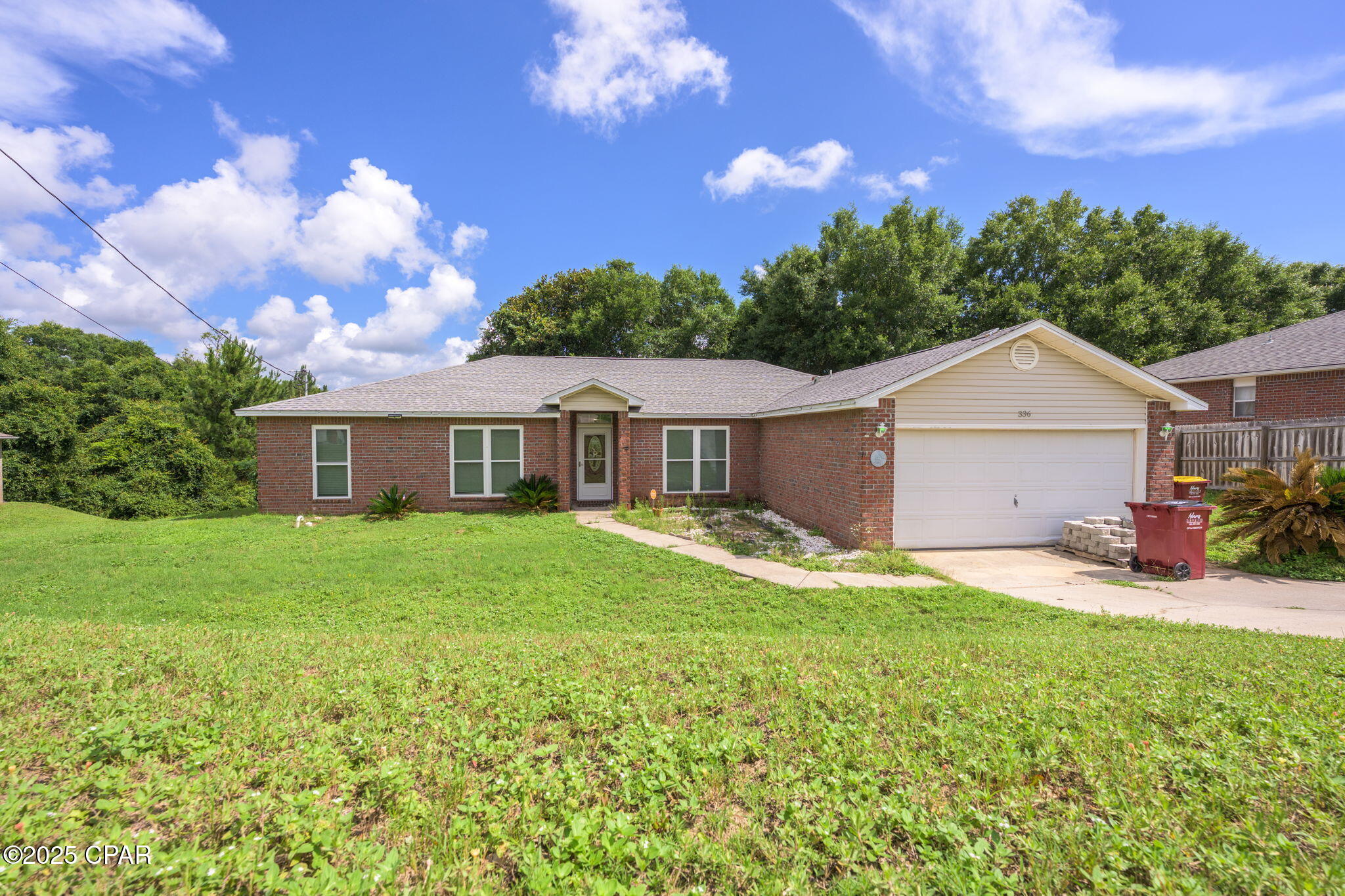 Beautiful brick home located in a wonderful neighborhood.  Has a split bedroom floor plan, master suite with double vanity sink, garden tub, and walk in closet.  New roof in 2019, new windows in 2021, AC replaced in 2024, and a Hybrid water heater.  Home has been freshly painted and has so much more to offer.  Updated pictures coming soon!  Call for your showing today!  All information, dimensions, and sizes are approximate.  Buyer is to verify all information for accuracy.