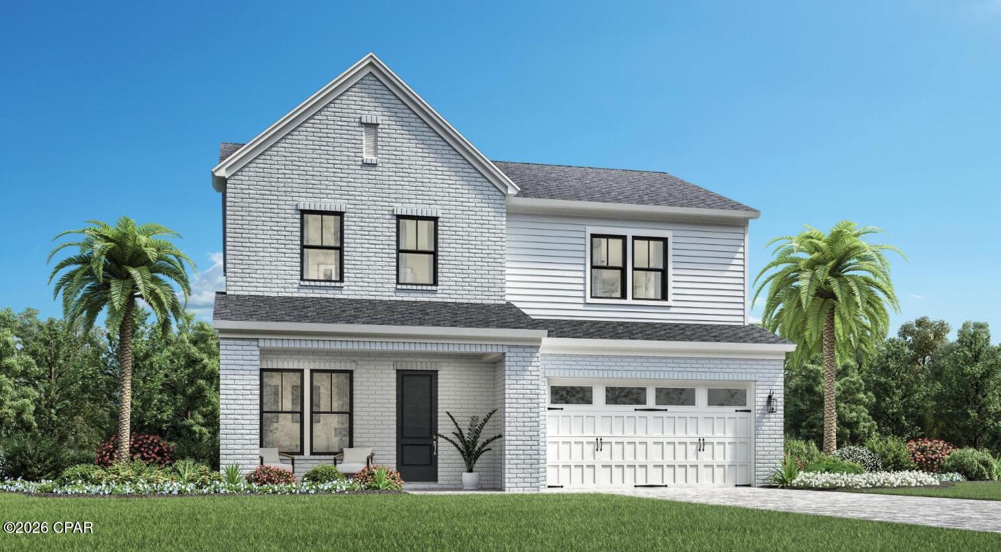 Toll Brothers Sandestin home with limited time to select your design finishes! Construction estimated to be complete January 2027. Located in a gated community with completed resort style amenities. Exceptional 4-bedroom, 3-bathroom, Flex room/office, upstairs loft/bonus area, two-story that combines luxury, comfort, and modern design. This home boasts an array of high-end finishes and thoughtful details, perfect for families and entertainers alike. 10-foot ceilings on the first floor, creating an open and airy atmosphere throughout the main living areas.  The open layout allows for effortless flow between the kitchen, dining area, and the spacious living room, making it perfect for both everyday living and hosting gatherings. A versatile office/study room on the first floor provides the ideal space for remote work or a quiet retreat. The secondary bedroom on the first floor offers convenience and privacy for guests or family members. Upstairs, you'll find a large loft/bonus area--perfect for additional living space, a playroom, or a media room. The primary bedroom is a true sanctuary, with ample space, a luxurious tile shower, and generous closet space. Outside, enjoy peaceful evenings on the covered lanai with beautiful pavers, overlooking a large serene, private wooded area, that provides privacy and tranquility. Plenty of space for building your own pool or outdoor oasis. The paver driveway adds to the home's impressive curb appeal and completes the luxurious look of this new construction home. Community completed amenities include pool, clubhouse, fitness center, pickleball, tennis, playground, multi-purpose field and more. Short drive to public beach access, Pier Park shopping, dining and fun entertainment, airport, future FSU/TMH medical campus, future West Bay Center with Publix, and recreation outdoor activities at Frank Brown Park. Call now and make this dream home yours today. Pictures are stock photos and not of actual home.