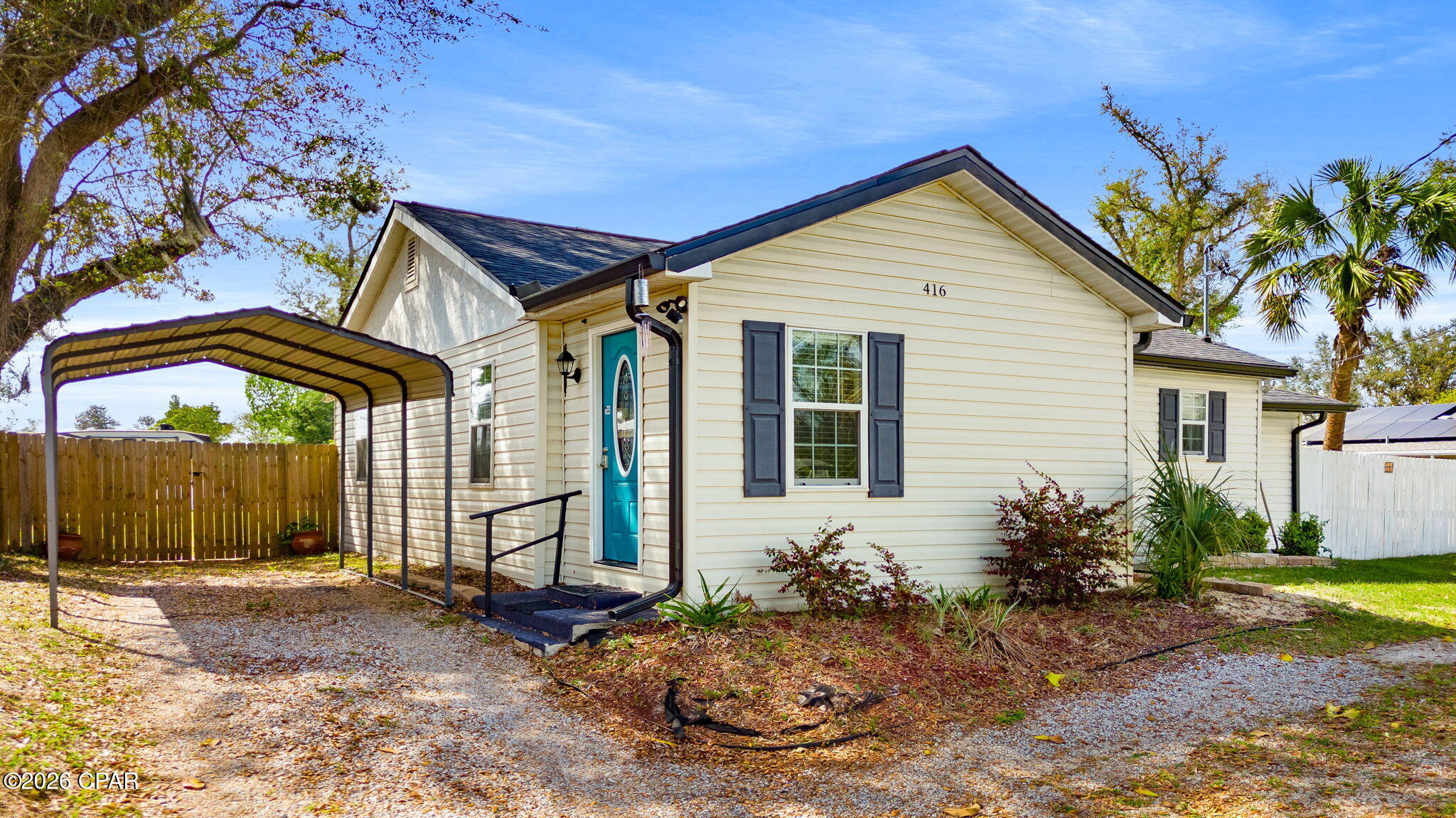Welcome to 416 S Highway 22A -- a beautifully updated and move-in ready home in Panama City! This charming 3-bedroom, 2-bath property combines modern updates with comfortable living and sits on a spacious lot with a fully fenced backyard perfect for pets, kids, entertaining, or simply enjoying your own private outdoor space.

Inside, you'll find a bright and inviting living area along with thoughtful upgrades throughout, including updated countertops, appliances, fixtures, and finishes that give the home a fresh, modern feel. The split-bedroom layout offers functionality and comfort, while the updated interior makes this home truly turnkey.

Recent improvements include a brand-new roof and newly installed privacy fencing, adding both value and peace of mind for the next owner. Conveniently located near Tyndall Parkway, shopping, dining, schools, and Tyndall Air Force Base, this home offers both accessibility and everyday convenience.

Whether you're looking for a primary residence, first home, or investment opportunity, this beautifully remodeled property is one you won't want to miss!