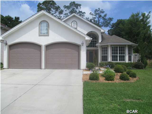Price REDUCED on this incredible home!! THE WOW FACTOR from the moment you walk in the front door! Just a few steps in and you cannot miss the view of Callaway BAYOU directly over the bluff and right out the back door. This is one of the rare times in the real estate market that you will see a TRUE CUSTOM-BUILT home on the water at this price that is spacious, bright, and magnificent! Just a short boat ride and you are right at the GULF of MEXICO. The home boasts over 2,500 square feet with three LARGE bedrooms and two and 1/2 baths. The ceilings are high and trimmed with crown molding. There are so many windows in the home, natural light abounds in every room. The formal dining area flows into the great room and you can't miss the gorgeous fireplace and custom-built corner glass