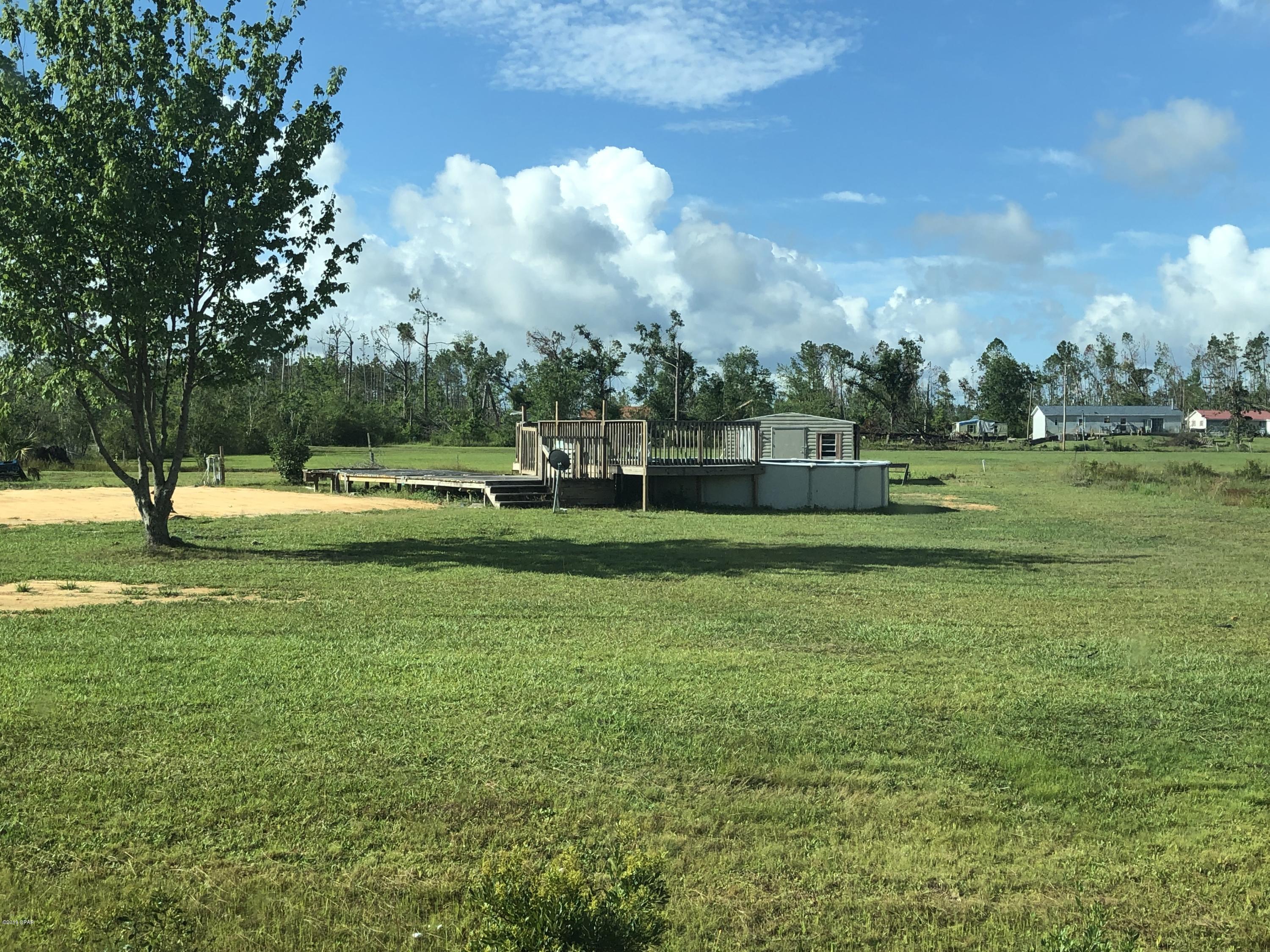 This is a great sized lot with a workshop a pond as well as a pool and deck, the previous home was taken down and there has been new dirt hauled in and leveled for a new mobilehome or new construction building site.