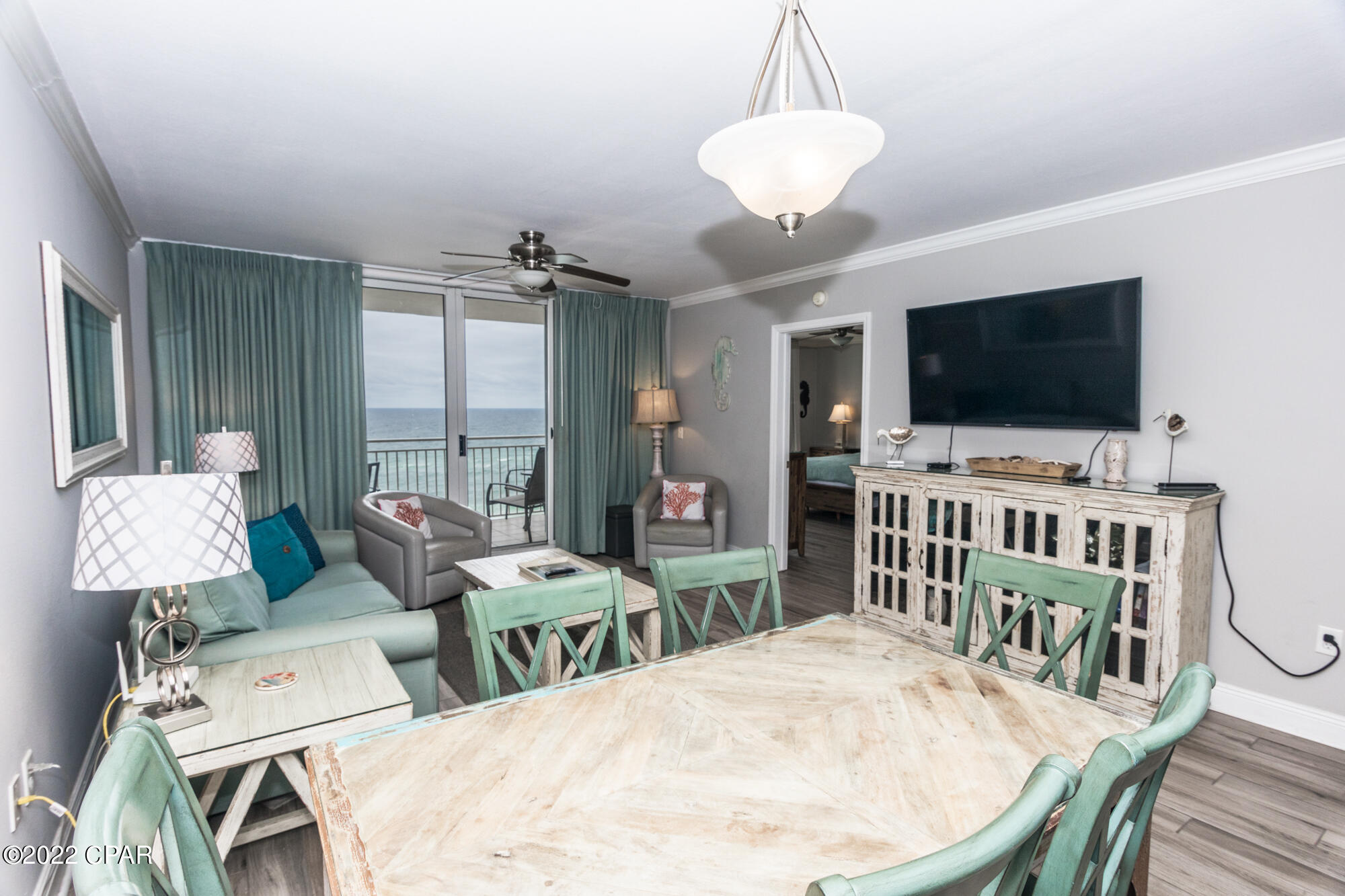 Enjoy spectacular views from this 8th floor condo! Fully Furnished, sleeps up to 8. This spacious floor plan features Gulf-Front Master with Balcony Access. Porcelain Wood-Look Plank Flooring, updated kitchen with upgraded cabinets, granite, and stainless appliances! Guest bedroom has a queen bed and daybed. The bunk area is perfect for extra guests. Emerald Beach Resort has all the amenities! Beachside pool with hot tub, children's pool, snack bar, tiki bar, shuffleboard, SkyBar, Starbucks, gift shop, BBQ area, and fitness center are just a few amenities Emerald Beach Resort offers. Call to schedule your tour today.