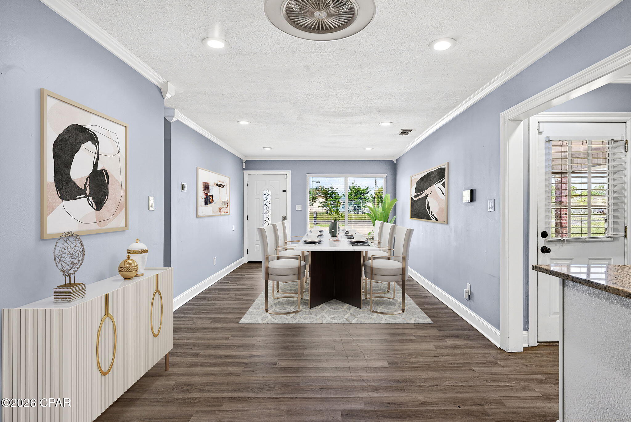 Welcome to 1900 Beck Ave., a beautifully maintained all-brick home perfectly positioned just minutes from the heart of Historic St. Andrews which is one of Panama City's most sought-after waterfront communities known for its vibrant coastal charm, local restaurants, marinas, boutique shopping, waterfront parks, farmers markets, and year-round community events. 

Situated on a spacious corner lot, this 3-bedroom, 2-bathroom residence combines comfort, functionality, and convenience. Step inside to discover a massive 23x25 living room highlighted by luxury vinyl plank waterproof flooring, creating the perfect space for entertaining or relaxing. The updated kitchen features stainless steel appliances, elegant white cabinetry, granite countertops, and a custom backsplash, blending style and practicality seamlessly.

Additional upgrades include all new PEX plumbing throughout, a reliable ADT security system, and the added benefit of being located in Flood Zone X, where flood insurance is not typically required. A new roof was installed in 2018, and the home currently carries an affordable homeowner's insurance premium available upon request.

Outside, the oversized double driveway and covered carport provide ample parking for multiple vehicles, while the large, fenced backyard with convenient access gates offers ideal space for boat or RV storage, perfect for those wanting to take advantage of the nearby bay, marinas, and waterfront lifestyle. Enjoy outdoor gatherings on the spacious covered patio or unwind in the private backyard complete with a farmhouse-style storage shed.

Living near Historic St. Andrews offers a unique coastal lifestyle where golf cart rides to dinner, sunset walks along the bay, live music, boating adventures, and weekends at the marina become part of everyday life. Whether you are enjoying fresh seafood at locally loved restaurants, exploring nearby coffee shops and boutiques, or taking advantage of the area's shopping, dining, entertainment, and commercial conveniences, this location places you near the very best of Panama City. With exceptional accessibility and strong appeal for both homeowners and investors alike, this property presents an incredible opportunity for first-time buyers, long-term rental potential, or anyone looking to embrace the relaxed coastal lifestyle that makes St. Andrews such a desirable place to live. Schedule your private showing today!