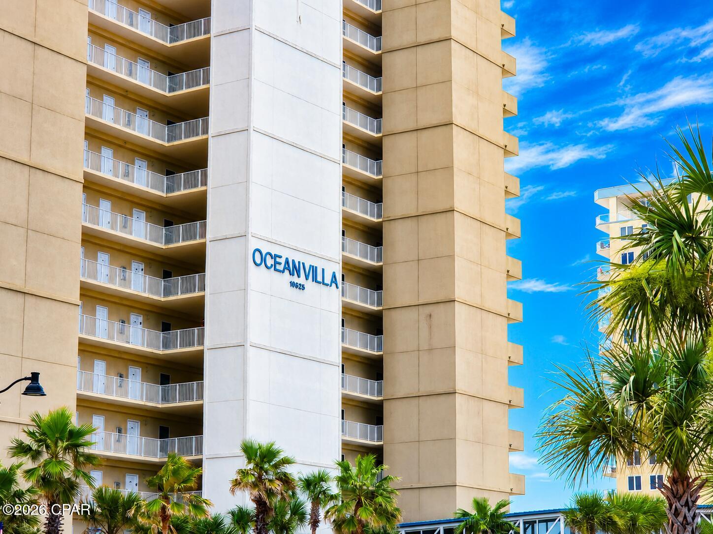 Enjoy Gulf-front living at Ocean Villa in the heart of Panama City Beach. This 2-bedroom, 2-bath condominium offers a spacious and functional layout, designed for both everyday comfort and relaxing coastal getaways. 
Ocean Villa features an impressive selection of resort-style amenities, including two swimming pools (an outdoor pool and a seasonally heated indoor pool), a spacious hot tub, a fitness center with sauna and steam room, a grilling area, high-speed elevators, covered parking, and a covered pedestrian walkway connecting the parking garage to the beachfront property. 
Ideally located on Front Beach Road between Richard Jackson Boulevard and Thomas Drive, Ocean Villa is just minutes from shopping, dining, entertainment, golf, and many of Panama City Beach's most popular attractions. Short-term rentals are allowed, making this an excellent opportunity for a personal beach retreat or an income-producing investment.