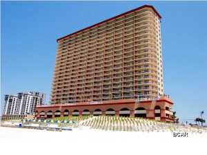 This is one of the most sought after 1 bedroom floor plans in Panama City Beach. The king master bedroom is on the Gulf with direct balcony access. It also has a separate and large bunk room just off the entry hallway. And, it also has 2 full baths and a sleeper sofa, which is ideal for a family of 4-6. The gourmet kitchen features granite counters and The Gulf front master suite also features a large en suite with double vanity and large garden tub. This condo is being offered fully furnished, and has a seasoned rental history. The Sunrise Beach Resort is centrally located to all the dining and entertainment PCB is famous for including spas, shopping, golf, fishing and more! Sunrise Beach has amazing resort style amenities, including: 346 feet on the Gulf of Mexico, Gulf front