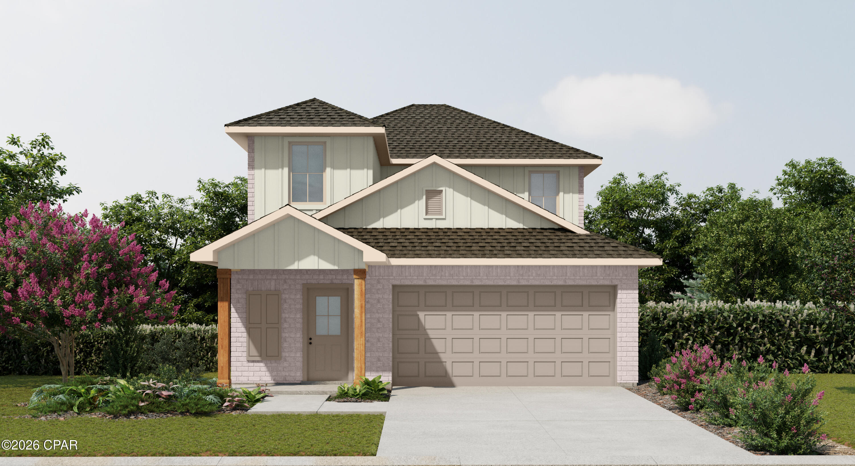 A boater friendly community, with waterfront and water view homesites, centrally located in Panama City, being within 1 mile to a wide variety of new restaurants and shops on 23rd Street and within 2 miles from the Hathaway Bridge connecting you to the sugar-white sandy beaches of Panama City Beach. Boaters and water enthusiasts will love this community where every homesite either has water frontage for a future dock or extra space within the homesite to store your boat, and a public launch within the community, starting at an attainable price point. The BETHANY II H in Saltaire community offers a 4BR/3.5BA 2-story design with the master on the first floor and bonus room upstairs. Special Features: double vanity, large shower, and walk-in closet in master bath, ensuite bathroom in bedroom 2, walk-in pantry, boot bench closet in foyer, double vanity in upstairs bathroom, covered porches, undermount sinks, custom kitchen backsplash, LED lighting, smart connect WIFI thermostat, landscaping, architectural 30-year shingles, flood lights, and more! Energy efficient features: water heater, electric kitchen appliance package, vinyl Low E windows, and more! Energy Star Partner. *PRICE SUBJECT TO CHANGE ONCE SELECTIONS ARE COMPLETE*