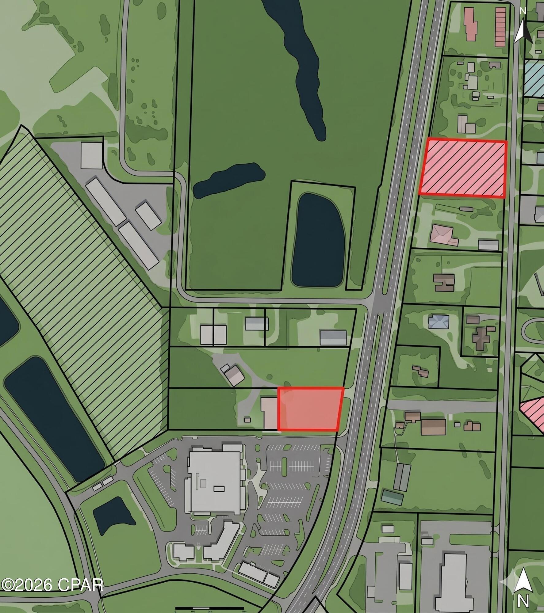 Zoned C2, this property is located near the rapidly expanding ''Sweet Bay'' development featuring a Publix shopping center and Starbucks. This versatile property is a blank canvas for your vision, whether you're considering development or simply investing in land. The land is ready for you to explore its possibilities, making it an exciting opportunity for those looking to expand or start new projects. Its strategic location with great visibility, and dual street access, enhancing its appeal. Embrace the chance to shape this land to meet your specific needs and aspirations. Whether you're thinking of creating a business venture, or exploring other prospects, this property holds the promise of potential.