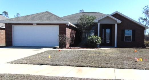 Camryn's Crossing!  Beautiful 3 BR 2 bath home with 2 car garage! This home features 10 ft ceilings, foyer, split floor plan, formal dining, breakfast nook,

living room with electric fireplace, large kitchen with lots of cabinets & pantry.  Master bedroom has a tray ceiling, and the master bathroom has a walk-in closet

and 2 linen closets.  Laundry room has a folding table, front load washer/dryer (AS IS).  Home is on public water/sewage, 2 water meters (one for sprinkler system)

Screened in patio off the living room with ceiling fan and a doggie door.  Large yard with privacy fenced backyard.  All Electric!