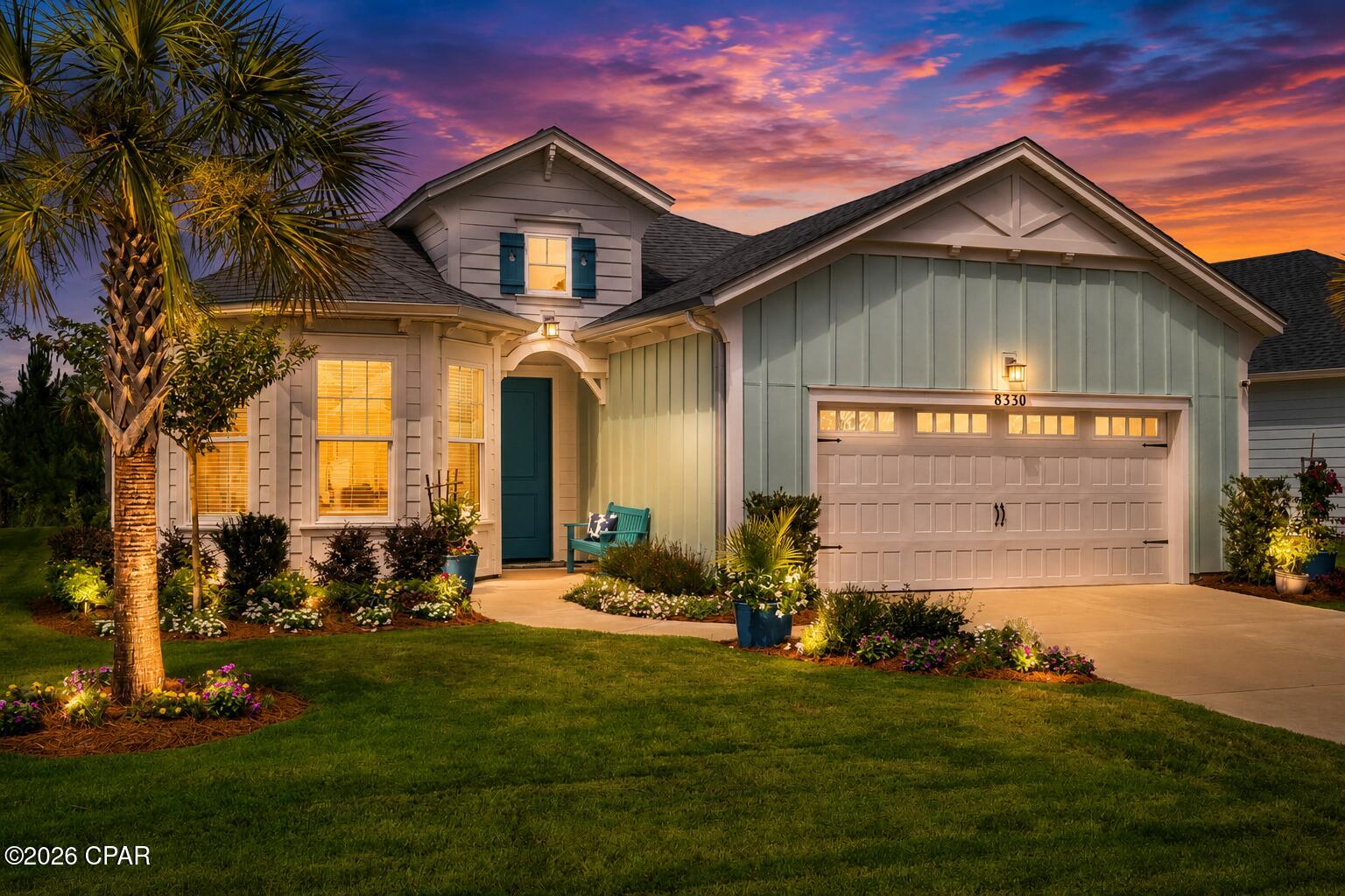 Some homes are built. Others are thoughtfully composed. This fully loaded Breeze floor plan is one of those rare homes where every finish, every fixture, every upgrade, and every design decision work together to create something truly unforgettable. Located within the award-winning Latitude Margaritaville Watersound neighborhood, this is not simply another beautifully upgraded home, it is a residence that delivers the feeling of luxury and functionality from the moment you arrive.

As the front door opens, you will notice the illuminating rich porcelain tile floors, elegant crown molding, and carefully selected designer lighting. Warm natural light pours into the expansive great room as the large vaulted ceiling with custom beams deliver the wow factor. Sophisticated accent walls create an atmosphere both timeless and inviting. Every space feels intentional. Every finish feels elevated.

Designed for those who appreciate both beauty and functionality, the heart of the home is a chef-inspired kitchen that makes everyday living feel extraordinary. Luxurious quartz countertops upgraded soft-close cabinetry, a full-height designer tile backsplash, an oversized center island, premium fixtures, pull-out shelving throughout, and a dedicated drop zone blend exceptional craftsmanship with thoughtful convenience. Whether preparing dinner for two or entertaining a room full of friends, this space performs as beautifully as it looks.

The owner's suite is a peaceful retreat where luxury meets livability. The spa-inspired bath showcases a zero-entry walk-in shower with floor-to-ceiling tile, seamless glass enclosure, upgraded fixtures, handheld shower head on a slide bar, and thoughtfully integrated comfort features designed to provide effortless accessibility while maintaining an elegant, custom-home appearance. It's a space designed not only to impress today, but to be enjoyed comfortably for years to come.

Then, just when you think you've seen the home's finest feature, the back sliding glass doors open...

The backyard unfolds into what feels like a private boutique resort. Anchored by a spectacular custom heated saltwater pool, the outdoor living space invites you to slow down and stay awhile. A generous tanning ledge with bubblers, expansive paver decking, designer finishes, and a screened enclosure create the perfect backdrop for quiet mornings, lively gatherings, or peaceful evenings beneath the Florida sky. This is the kind of outdoor space we all dream about!
The luxury continues in every corner of the home with remote-controlled blinds, designer ceiling fans, recessed lighting throughout, upgraded electrical features, a beautifully enhanced laundry room with additional cabinetry and workspace, Custom epoxy flooring for your garage, utility sink, Wi-Fi-enabled garage door opener with battery backup, and countless custom touches that would be extraordinarily expensive to duplicate today.

Beyond your front door awaits one of America's premier active adult communities. Residents enjoy the Paradise Pool, indoor lap pool, state-of-the-art fitness center, tennis and pickleball courts, Bar & Chill restaurant, Barkaritaville Dog Park, live entertainment, scenic walking trails, and a vibrant social calendar all just minutes from Panama City Beach, Scenic Highway 30A, Northwest Florida Beaches International Airport, and the Emerald Coast's legendary white-sand beaches.

Anyone can purchase a house. Opportunities like this allow you to own something far more meaningful a home that has been intentionally designed, meticulously upgraded, and beautifully cared for in every possible way. Once you experience it in person, you'll understand why this residence stands in a class entirely of its own.