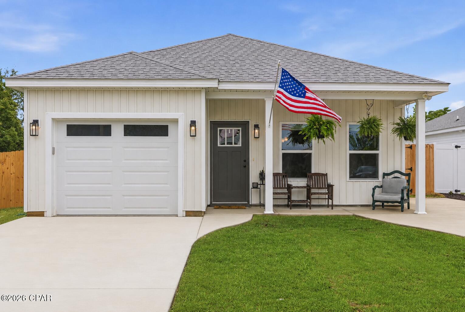 Welcome to this beautifully maintained 2025-built home offering the perfect blend of modern construction and thoughtful upgrades, without the wait or added expense of new construction! This home has been exceptionally cared for and is move-in ready with features buyers will immediately appreciate.

Inside, you'll find a functional floor plan with a spacious first-floor primary suite featuring a walk-in closet and walk-in shower. The open living areas provide a bright, comfortable feel while the included refrigerator and window blinds add extra convenience and value often missing from new construction homes. Buyers will also enjoy the energy efficiency and lower utility costs that come with the newer spray foam insulation.

Outside, the owner has already completed major improvements including an additional driveway, full privacy fencing, sod throughout the entire yard, elevated backyard grading, and a storage shed for extra space. There's even plenty of room on the side of the home to park an RV or boat -- all with NO HOA restrictions!

Centrally located in town with easy access to shopping, dining, schools, and everyday conveniences like fiber optic, this home offers the upgrades buyers want without the added costs of an HOA, flood insurance, or high utility bills.
