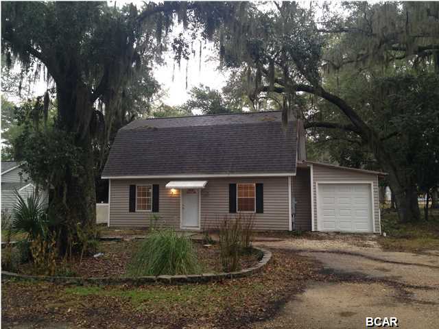 CHARMING 2 bedroom 1 bath home home located close to Tyndall looking for Great Tenants! This home has a very open floor plan and high ceiling in living room and lots of windows! Second bedroom is an upstairs loft that could be used as a bedroom, office or game room. Back yard has a fenced yard and Bay Views! Come and see Today!!