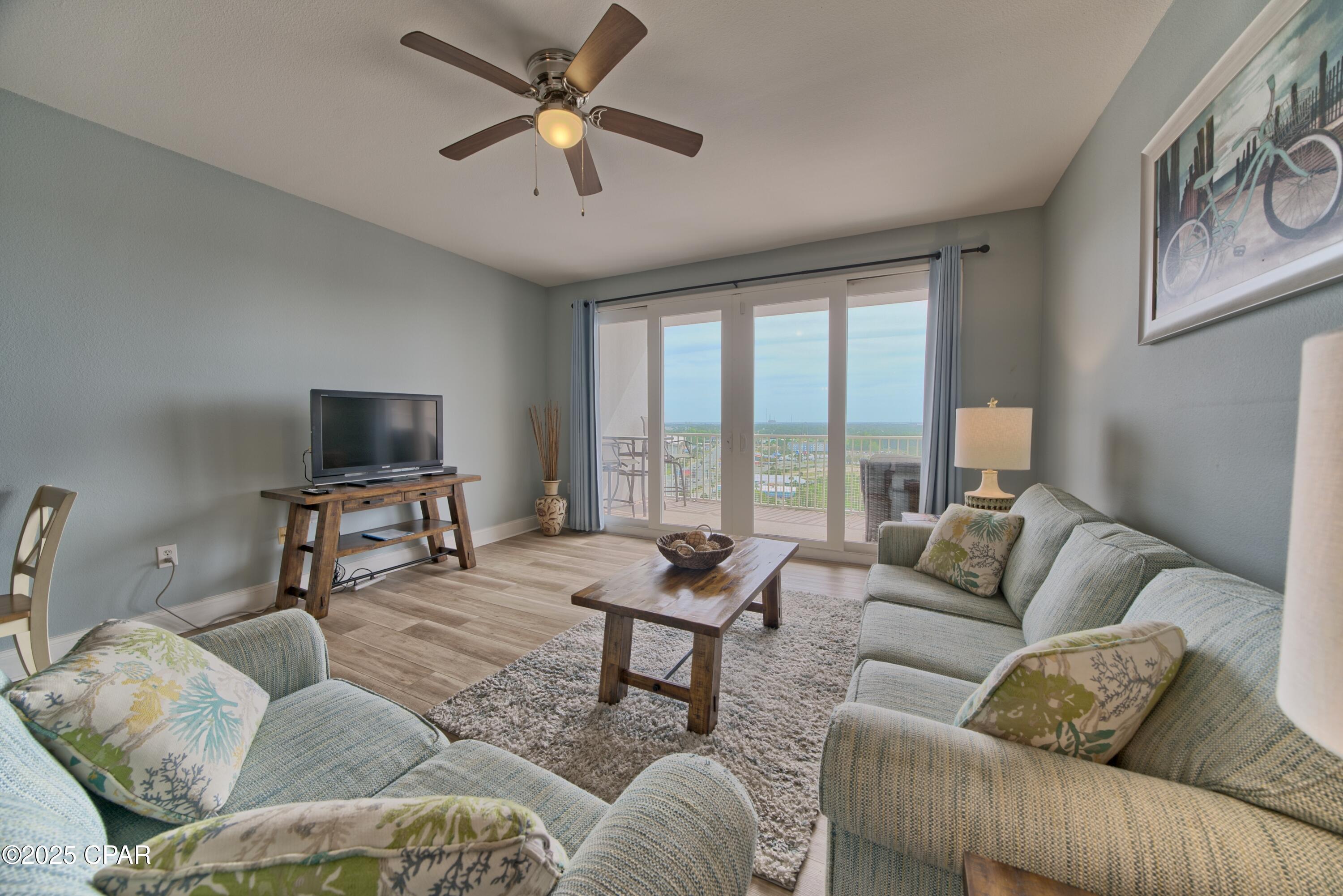 Fully furnished tastefully decorated lake view condo in Lake Town Wharf.  This large, upgraded condo features 3 bedrooms and 2 bathrooms. This unit has a master suite with balcony access. A second bedroom in the front of the condo along with a smaller bedroom with bunks. The HVAC and water heater have recently been replaced. The kitchen has a tastefully tiled backsplash and up-graded lighting and stainless-steel appliances. The building has 5 pools, a fitness center, a large fresh-water lake and plenty of restaurants, shops and bowling/billiards onsite. Don't miss an opportunity to buy either an investment or second home in Panama City Beach. This unit is priced to sell!