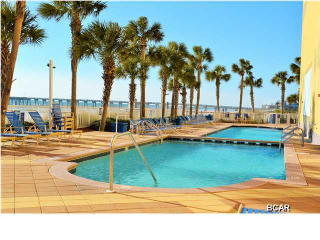 Finance this condo with only 10% down!! Rental Ready, Gulf Front Condo on the Perfect 6th Floor! Fabulous Views of The Gulf of Mexico! Spacious Living Area Opens to an Incredible Balcony. Master Bedroom is Gulf Front and Also Opens to this Balcony. Updated Kitchen with Granite and Tiled Back Splash. 9' Ceilings and Open Layout Make Sterling Reef a Must See! Sleeps 6 and has Great Rental History ($24,500 in 2013 & 2014)! Summer Already Booked for YOU!! Amenities at Sterling Reef include Pool (Heated in the Winter), Fitness Center, Sky Terrace, Grill Area, and Covered Parking. Sterling Reef is Close to All Panama City Beach has to Offer! Walk to Ship Wreck Water Park or M.B. Miller Fishing Pier. Pier Park and Miracle Strip Amusement Park are only a Short Drive to the West. The New