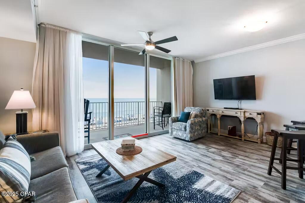 OWNER FINANCING AVAILABLE! Investment-Ready with Owner Terms.

Welcome to Tidewater Beach Resort in Panama City Beach, Florida, which is conveniently located to EVERYTHING related to coastal living.
Tidewater 114 offers 2 bedrooms plus a bunk area and 3 full bathrooms on the first floor! With unparalleled Gulf views from the living, kitchen and balcony areas. The contemporary floor plan boasts 9-foot ceilings while providing an open area between the kitchen, dining room and living room, with plenty of natural lighting. The Luxury Vinyl Planking in the main living areas and carpeting in the bedrooms, solid surface countertops and clean white appliances give the home a luxurious feel and is easy to maintain. The bunk room can be closed off and is adjacent to a full bath, creating true privacy, essentially making this a 3-bedroom unit. The master bedroom has its own bath with a combo shower/tub. The condo is stylishly decorated throughout and is sold fully furnished, making for a turnkey investment property. 

Tidewater Resort offers a truly luxurious living experience, located on over 600 feet of beautiful, white sand, gulf beaches, with its stunning high-rise towers and a wide range of amenities that cater to every resident's needs. The impressive array of amenities includes: Two huge lagoon pools at 4200 square feet each, with Tiki Bar and outdoor jacuzzies, a large gulf front fitness center with a health bar, sauna and steam room, a conference center, movie/media center, heated indoor pool, seven high-speed elevators, game room, convenience store, movie theater, restaurant, and bar. Pier Park, St. Andrews State Park and Northwest Florida International Airport are just minutes away by car. 

Whether you are seeking a permanent residence, a vacation home or an investment property, Tidewater Resort promises an unparalleled lifestyle.