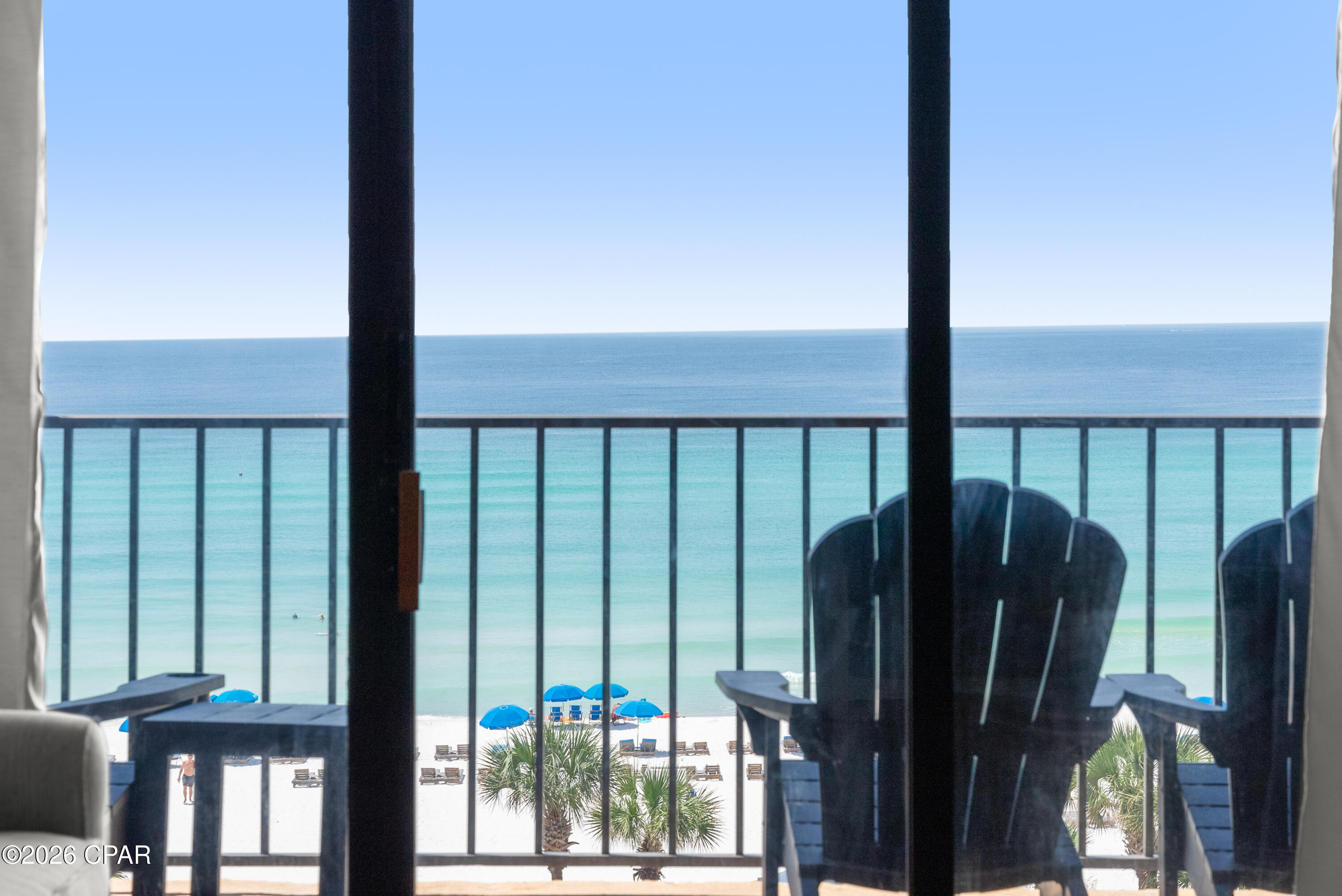 This gulf-front condo was fully renovated in 2025! It provides a highly-desired, modern, coastal design with a turnkey, vacation rental, 2 bedroom, 2 bath unit at Summerhouse, a favorite of owners and guests alike. With over $75,000 in renovations, this unit has remarkable upgrades with 20-mil LVP flooring throughout, beautiful tiled showers, marble countertops, new lighting, vanities, water heater and new roof HVAC system. Pair that with new modern, coastal furnishings and you'll see why this gulf-front condo unit rents so well on the desired on the east end of Panama City Beach. This unit is spacious at just under 1,100 square feet, has a beachfront primary suite and offers breathtaking direct Gulf views from your balcony, the pools and the most perfect sunsets.

As you enter the unit, you're greeted with a light, bright corridor with wainscoting-clad walls and LVP that flows seamlessly through the unit. Both bathrooms have been completely modernized with stunning vertical tile in green hues that mirror the turquoise waters of the Gulf of America. Ample storage in new vanities and lighting make for a picture-perfect coastal design. The gulf-front primary suite offers incredible views and you'll wake up to the waves every morning from your bed. The guest suite offers multiple bedding options to maximize your rental, as well. The kitchen features a breakfast bar, marble countertops, stainless appliances and white cabinetry. You'll enjoy ample seating with a modern dining set and 4 counter stools at the breakfast bar. Thoughtfully designed with shiplap-clad walls, fun wooden surfboard decor and plenty of seating in the neutral, yet modern, coastal living room. Step out of the living room onto the spacious patio and let the indoor-outdoor experience of Florida we all love soak in. The primary suite offers a king bed where you'll actually get to relax at the beach. In-unit laundry is also a great convenience at the beach. 

Summerhouse is a top-rated, gulf-front resort in Panama City Beach and guests come back year after year because of the amenities. Summerhouse offers two beachfront pools, including one heated seasonally, a kiddie pool area, hot tub, tennis courts, pickle ball courts, game room with billiards and arcade, owners lounge, gazebo by the beachfront pool and plenty of parking. Step out of your unit and enjoy coffee and the seabreezes in the mornings then head to the beach for a day by the turquoise waters and sugar white sands. 

Summerhouse is positioned just right on the east end of the beach on Thomas Drive, just minutes from St. Andrews State Park, multiple marinas including dry boat storage, many waterfront dining establishments, local fishing charters, pontoon boat rentals, and shopping.

If you're looking for a turn-key, short-term vacation rental and maximizing your income, this is the unit for you! No deferred maintenance, just income in your pocket. Not looking to rent? Owners love Summerhouse, as well, and there are many owners that utilize their condos as second homes and places for their families to getaway to the beach.