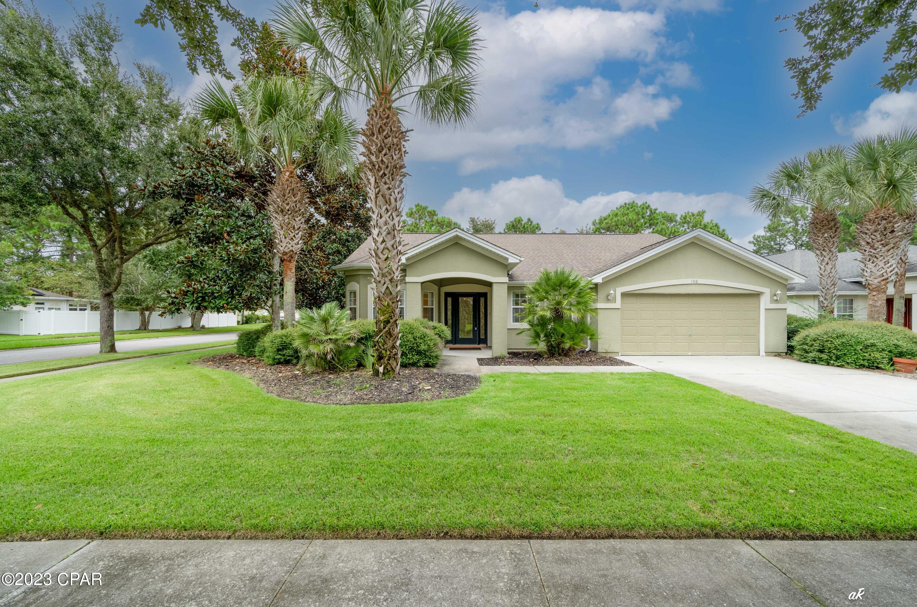 For Lease - *Rent INCLUDES Lawn Service, Irrigation Water, & Garbage! Welcome to Palmetto Trace, a charming neighborhood located in the heart of Panama City Beach, FL. This stunning 3 bedroom, 2 bathroom house is now available for lease. Boasting a spacious 2 car garage and situated near the community pool, this home offers the perfect combination of comfort and convenience. The house features stainless appliances, ensuring a modern and sleek look in the kitchen. The living room and dining room showcase beautiful new vinyl plank flooring, adding a touch of elegance to the space. As an added bonus, lawn care and garbage service are included in the rent, making your life hassle-free. The master bathroom is equipped with double vanities, and includes a tub/shower combination, perfect for relaxing after a long day. The master bedroom also offers the luxury of double walk-in closets, providing plenty of storage space. As a resident of Palmetto Trace, you will have access to the community pools, allowing you to cool off and unwind during those hot summer days. Furthermore, this house is centrally located, making it convenient for those who frequently travel as it is close to the airport. With its prime location, you will also enjoy the benefit of being within walking distance to Pier Park, a popular destination for shopping, dining, and entertainment. Don't miss out on this incredible opportunity to call Palmetto Trace your home. Contact us today to schedule a tour and experience the best of Panama City Beach living. *Dogs negotiable with $250 pet deposit, $50 pet fee, $25 pet rent/month - no cats allowed.