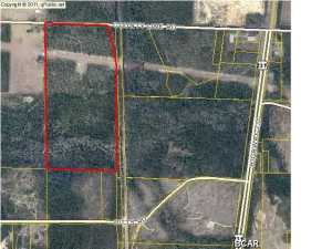 Beautiful wooded tract on with Econfina Creek running through the south end of the property.