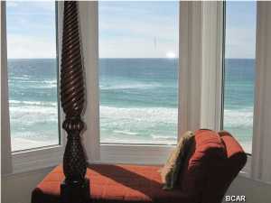 Say hello to a life you have earned, full of sugar white sands, emerald green waters, countless hours of sunrises, sunsets and shimmering stars. Much more than just a place to live, this two bedroom, two bath GULF FRONT resort style condo is your entry into the carefree world of fun and leisure. Amenity laden, this Panama City Beach condo is home to Florida's largest sky bridge with bar, three pools including a splash pool for the little ones, hot tubs, beach side tiki bar, Starbucks, scheduled activities, large fitness center, gift shop and 8 high speed elevators to help get you there. This condo is being sold fully furnished and move in ready. Features include rich looking granite in the full kitche,. laundry room with stackable washer and dryer, living area and master