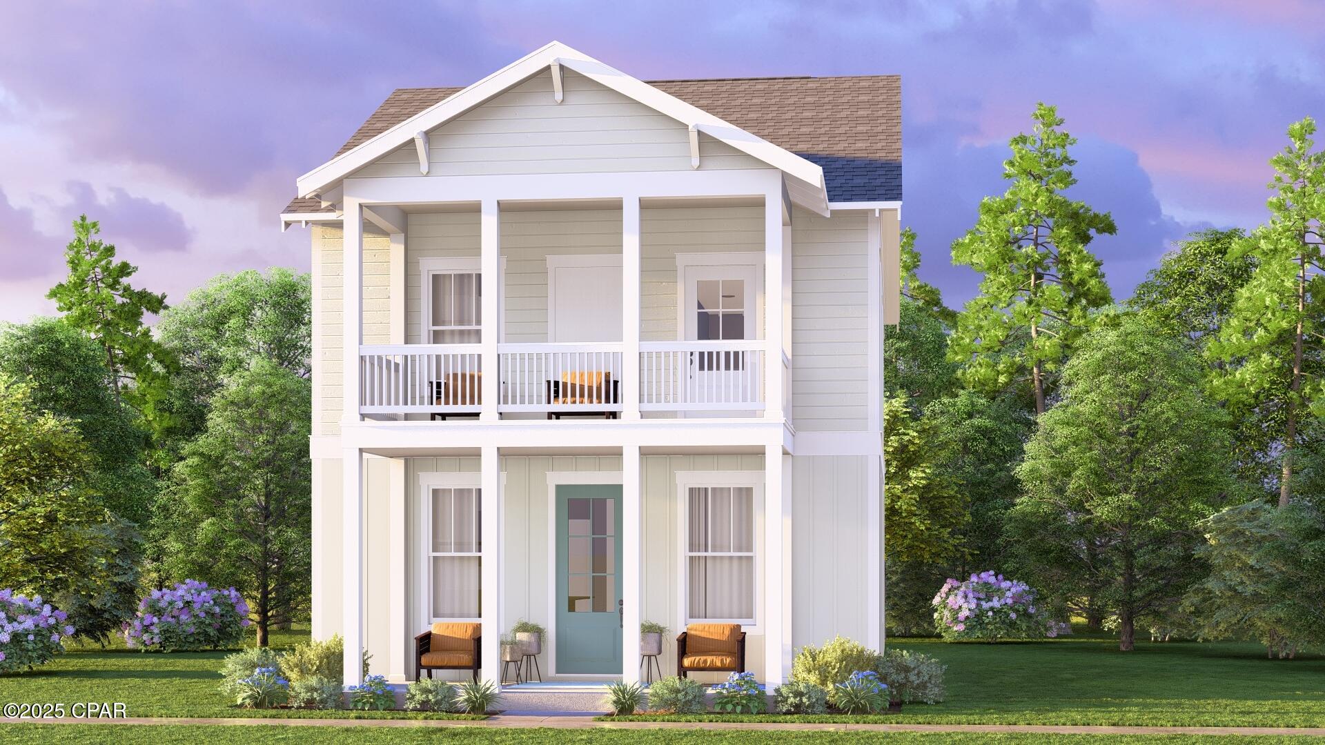 The Iva plan by Harris Doyle Homes in Indigo Lakes at SweetBay!  The open great room has connects to the dining area and island kitchen with stainless appliances, stone countertops and tile backsplash all included. The primary suite has a tile-to-ceiling shower, dual vanities, and walk-in closet. The Iva includes a two-car garage, large front porch, optional balcony and rear covered patio. SweetBay is a walkable and golf-cart friendly community with unrivaled amenities: dock with Bay and Gulf access, boat launch for kayaking, private beach, paddle boarding, fishing, parks, junior olympic resort pool complexes, fire pits, grilling areas, sports court, miles of trails, Publix-anchored town center and even more future amenities to come! New Construction home buyers even get priority access to top-rated University Academy!