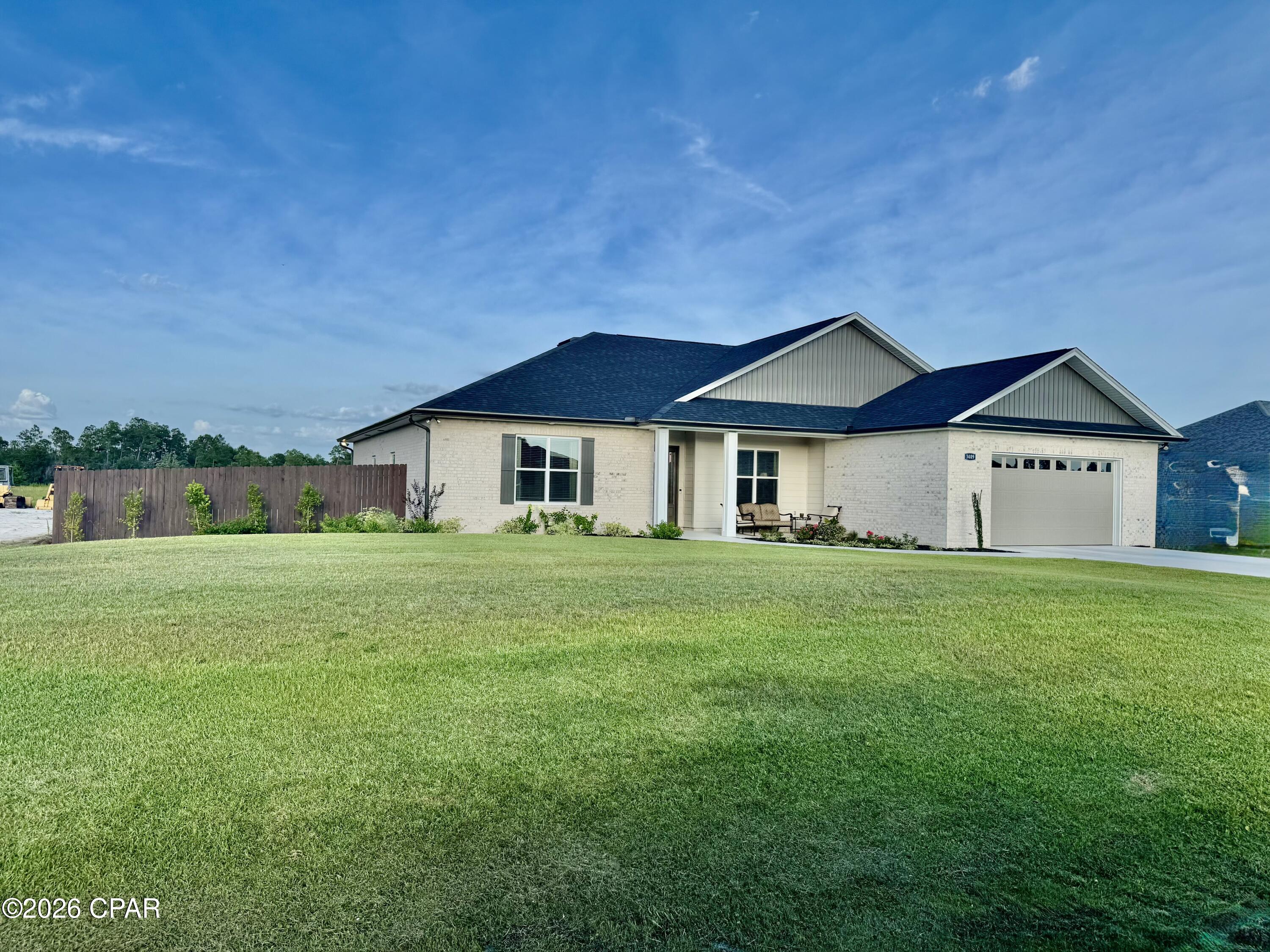 Welcome to this exceptional custom-built residence, offering 2,815 heated and cooled square feet of thoughtfully designed living space on a generously sized oversized lot. With 5 spacious bedrooms and 3.5 beautifully appointed bathrooms, this home seamlessly blends quality craftsmanship, modern convenience, and timeless style.
From the moment you enter, you'll appreciate the inviting open-concept design that creates the perfect setting for both everyday living and entertaining. Soaring 10-foot ceilings enhance the sense of space throughout the home, while the elegant step-up tray ceiling in the family room adds architectural character and sophistication. Durable luxury vinyl plank flooring flows throughout most of the home, providing both beauty and easy maintenance.
At the center of the home is a stunning custom-designed kitchen that is sure to impress. Featuring quartz countertops, beautifully stained custom cabinetry, pull-out drawers for optimal organization, a gas cooktop, and a built-in microwave and oven combination, this kitchen offers the perfect balance of style and functionality. Whether preparing meals for family or hosting large gatherings, this space is designed to accommodate it all with ease.
The oversized primary suite serves as a private retreat, offering a spacious bedroom and a luxurious spa-inspired bathroom. Unwind after a long day in the walk-in jetted hydrotherapy tub or enjoy the expansive tiled walk-in shower. Thoughtfully designed with comfort in mind, this owner's suite provides a peaceful sanctuary within the home.
The additional four bedrooms offer flexibility to meet your needs, whether for family members, guests, a home office, fitness room, or hobby space. With ample storage and well-planned living areas throughout, this home is designed to adapt to a variety of lifestyles.
Step outside and discover your own backyard paradise. The newly constructed swimming pool serves as the centerpiece of the outdoor living space and is equipped with a propane heater, allowing for extended enjoyment throughout the year. Elegant paver decking surrounds the pool, creating an attractive and low-maintenance area for lounging and entertaining. The large privacy-fenced backyard provides plenty of room for children, pets, outdoor games, or future additions. Gather around the fire pit on cool evenings and create lasting memories with family and friends under the stars.
Additional features include an oversized double garage with a dedicated electric vehicle charging outlet, offering convenience for today's modern homeowner. The oversized lot provides a sense of privacy and space rarely found in newer homes, while the home's custom finishes and attention to detail set it apart from the ordinary.
Combining luxurious indoor living, resort-style outdoor amenities, and exceptional craftsmanship, this remarkable property offers everything you've been searching for. From the custom finishes to the thoughtfully designed floor plan and incredible outdoor retreat, this is more than just a house--it's a place to call home.

Call today for your private showing.