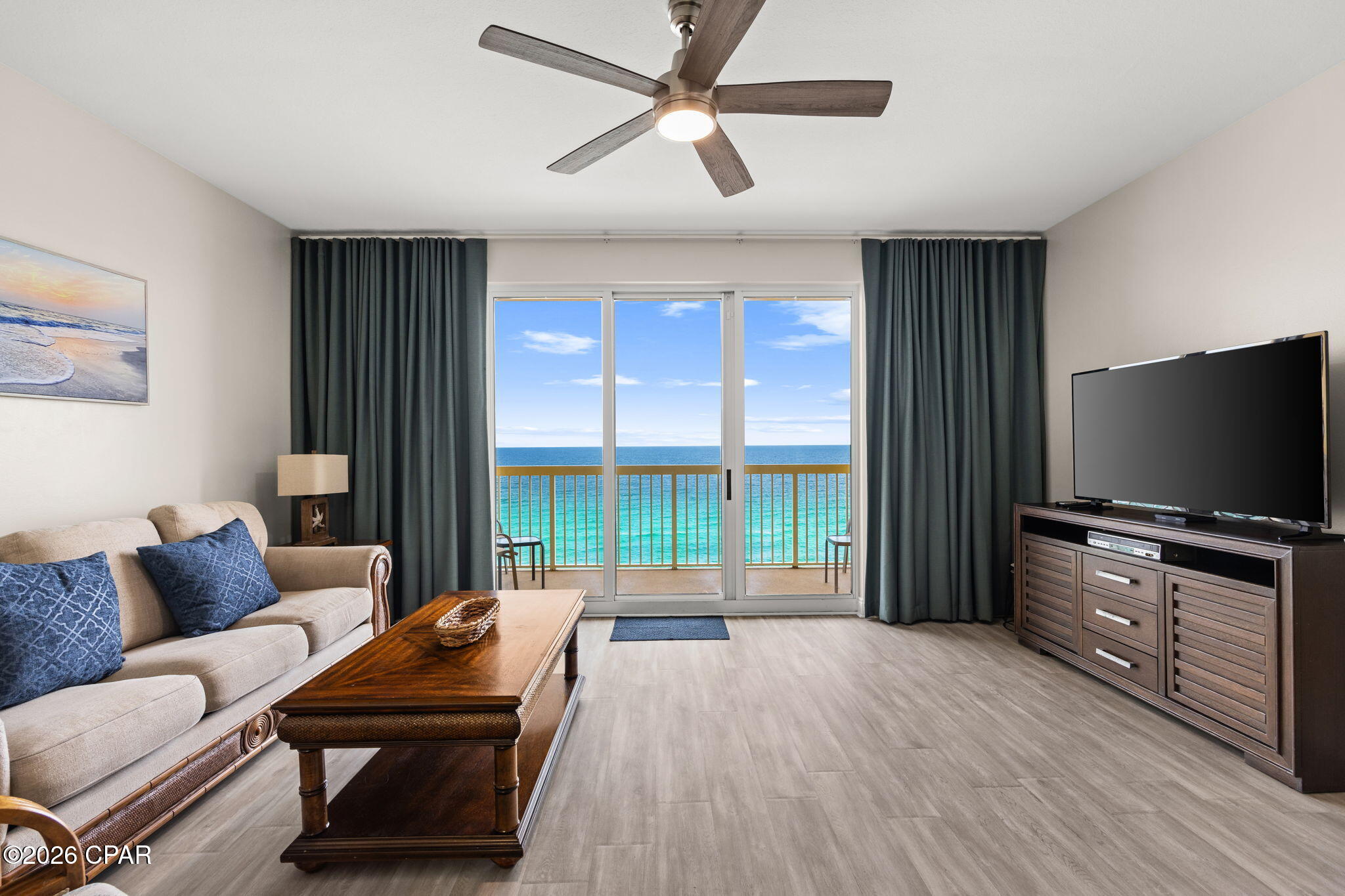 Best Location Condo in PCB! Excellent Rental Income Potential! Rental Ready!
Discover beachfront living at its finest in this stunning 1-bedroom, 2-bathroom condo, located in the highly sought-after Calypso Tower II. Perfectly positioned along the Gulf of America, this unit offers breathtaking, unobstructed views of sugar-white sands and emerald waters from your private balcony.
This one-bedroom unit with a bunk room can sleep at least 6 people. 
Enjoy all the resort-style amenities Calypso has to offer, including two beachfront pools, a tiki bar, and a fitness center. Situated just steps from Pier Park's dining, shopping, and entertainment, this condo is perfect as a rental investment or your own personal getaway!
Don't miss out on this prime opportunity to own a piece of paradise on the Gulf!