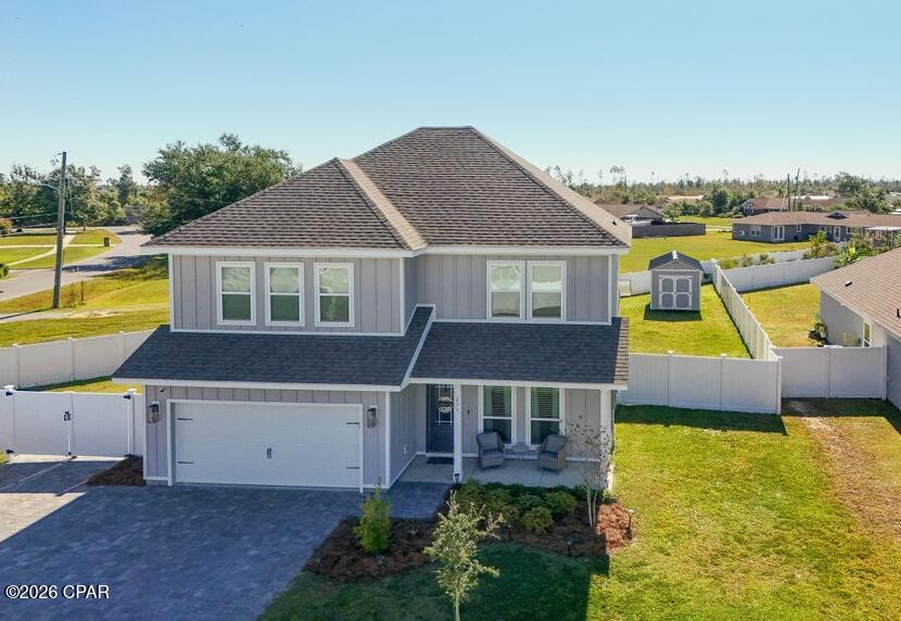 Available Now in the Plantation at College Point! Spacious 4-bedroom, 3.5-bath home offers nearly 2,500 square feet of living space in a desirable gated community.

The open floor plan features luxury vinyl plank flooring, raised ceilings with crown molding, and a beautifully appointed kitchen with granite countertops, stainless steel appliances, ample cabinet space, and a large island. The first-floor primary suite includes a walk-in closet, double vanity, and tiled shower. Upstairs offers a second living area, two bedrooms connected by a Jack-and-Jill bath, and a fourth bedroom with a nearby full bath.

Enjoy a covered front and back porch, fenced backyard, a storage shed, and a paver driveway with side gate access for boat or vehicle parking. Community amenities include a playground, and the home is conveniently located near schools, shopping, parks, and water access. Lawncare included and pets ok with owner approval and pet fee. 

Contact us today to schedule a showing!